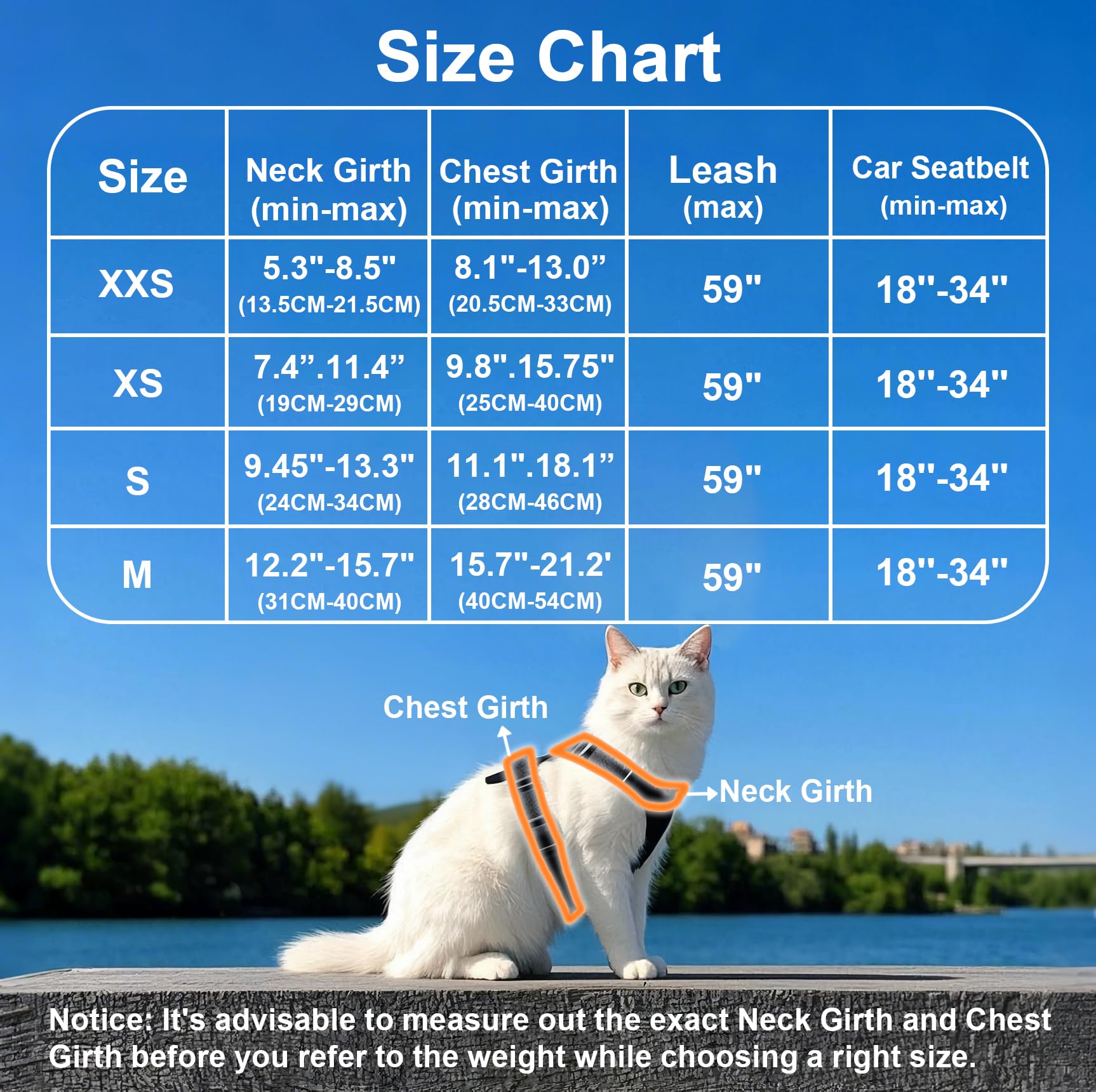 Mingxpets Cat Harness And Leash For Walking, Retractable Cat Harnesses And Leash Set Escape Proof, Breathable Soft Kitten Small