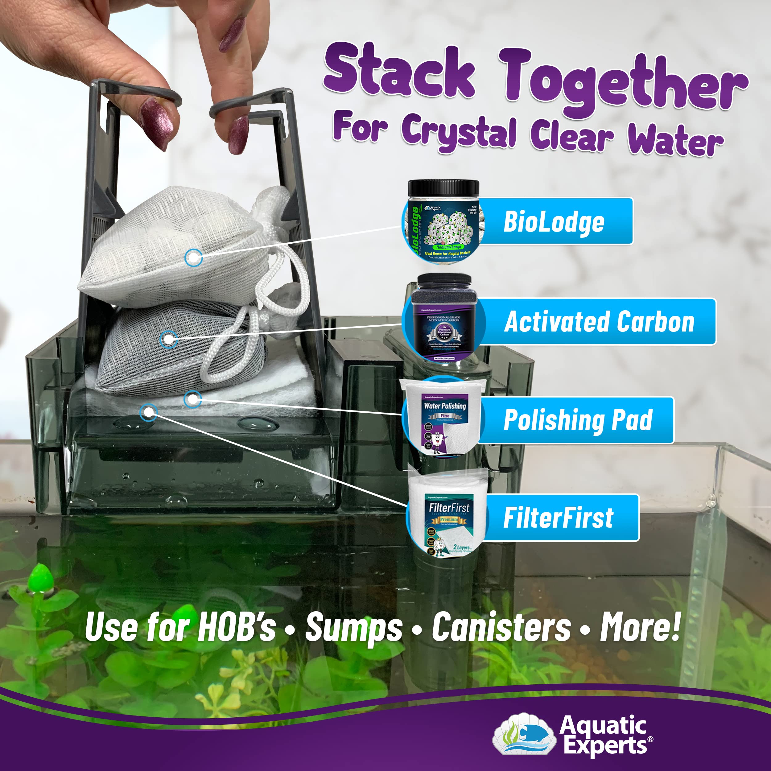 Premium Activated Carbon - Aquarium Carbon Media - Charcoal For Fish Tanks - Aquarium Filter Charcoal Media (Granulated, 5.5 Lbs With Fine Mesh Bag)