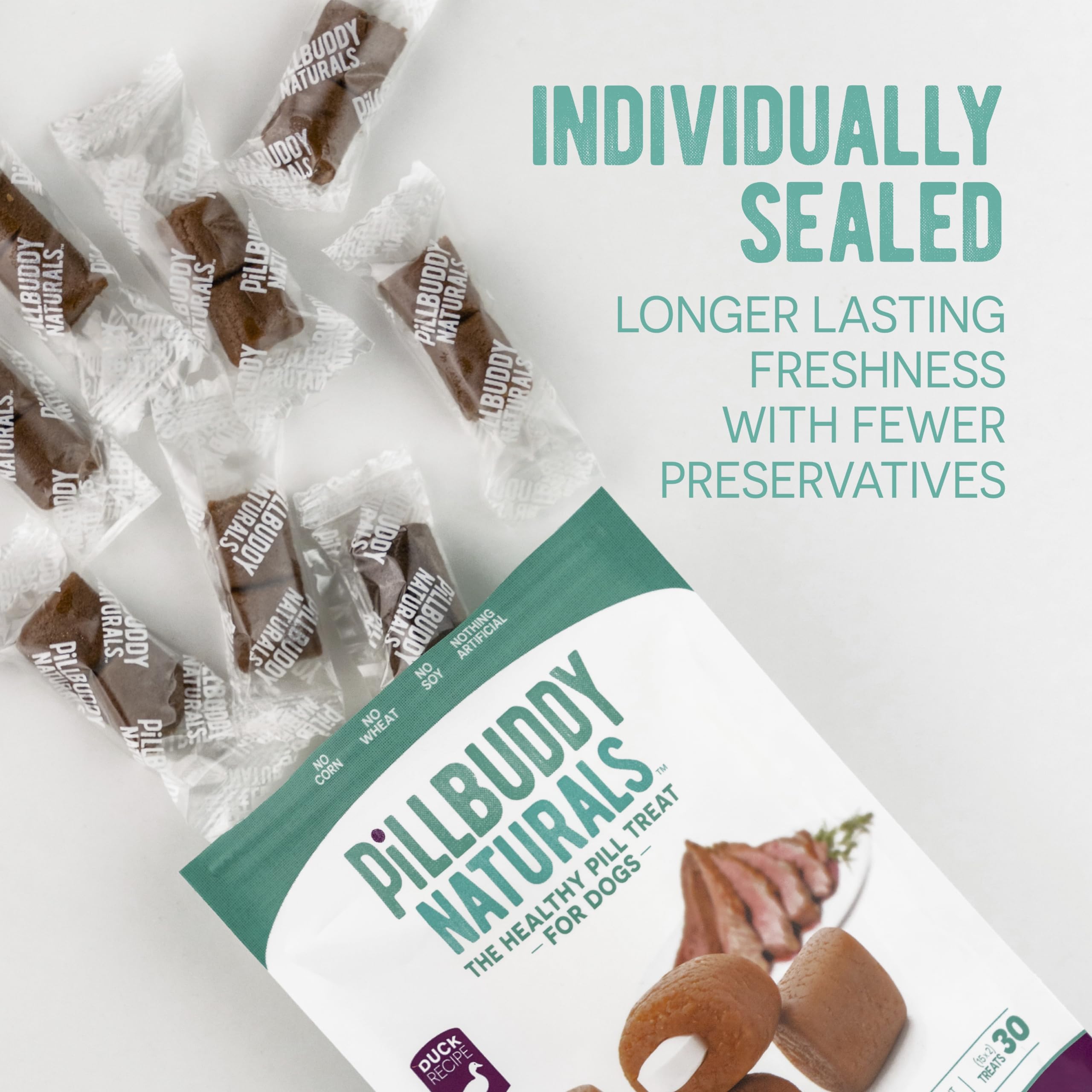 Presidio Pill Buddy Naturals - Chicken Recipe Pill Hiding Treats for Dogs - Make A Perfect Pill Concealing Pocket Or Pouch for A