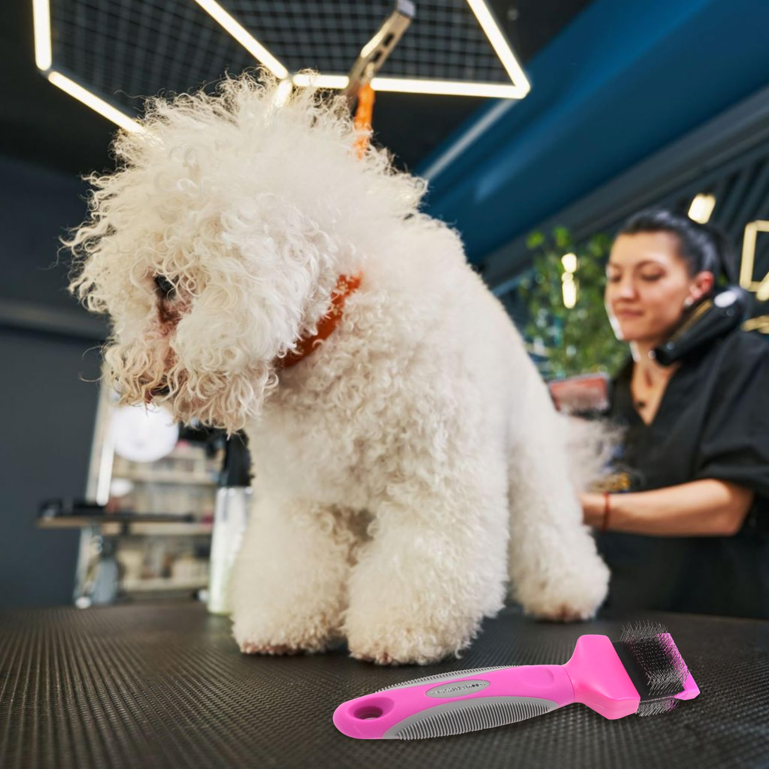Groomer Essentials Flexible Slicker Brush - Single/Medium Firm