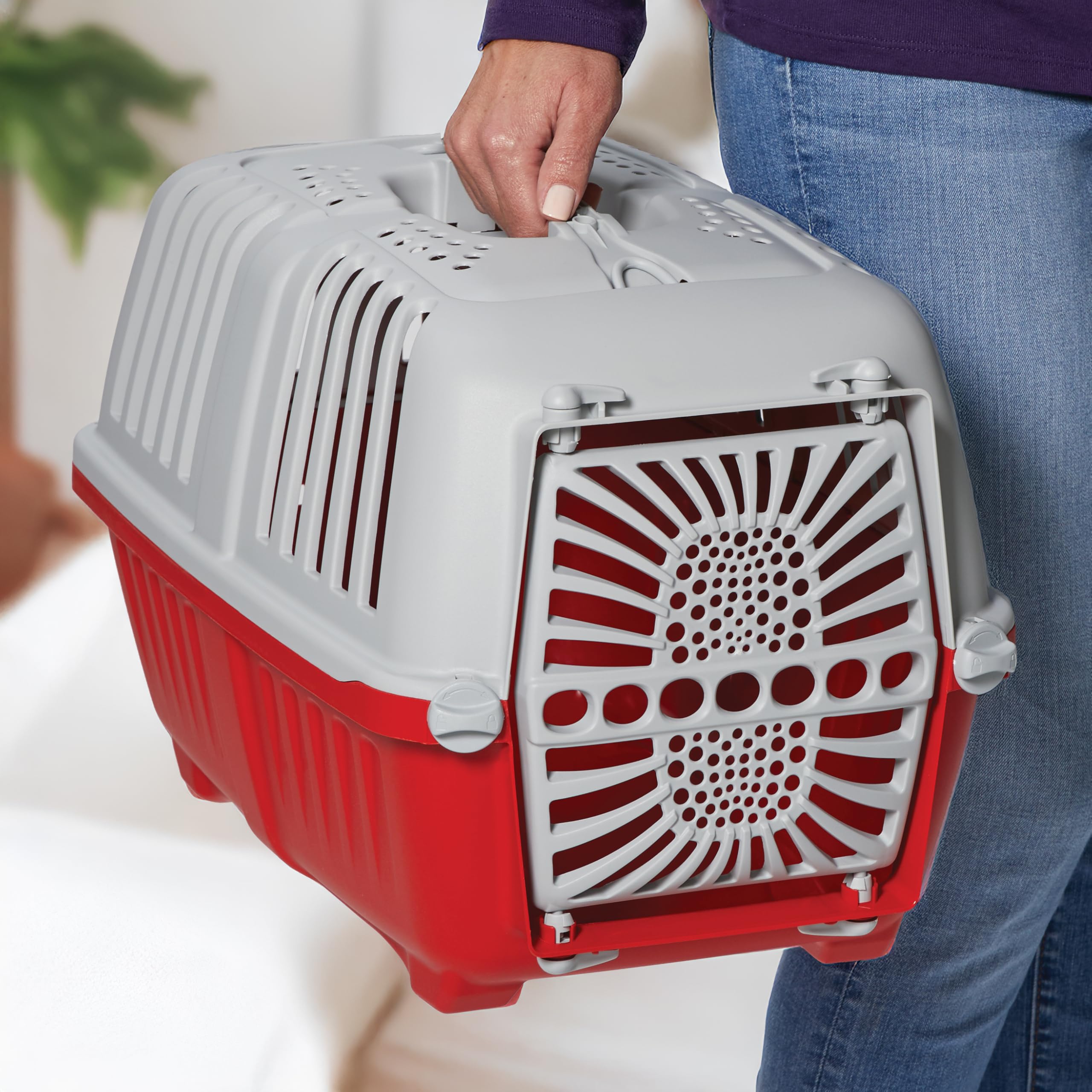 MidWest Spree Travel Pet Carrier | Hard-Sided Pet Kennel Ideal for XS Dog Breeds, Small Cats & Small Animals | Dog Carrier Measu