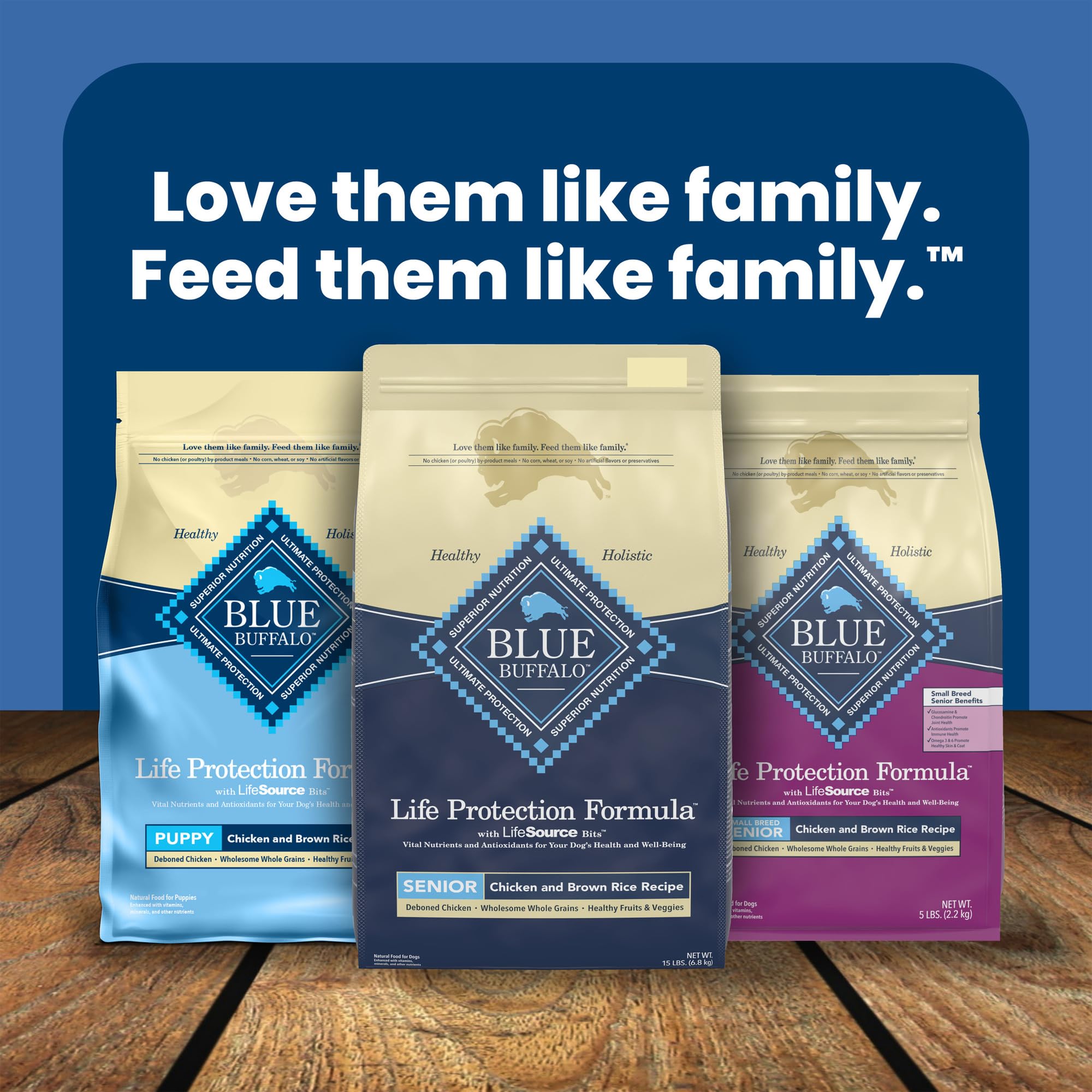 Blue Buffalo Life Protection Formula Senior Dry Dog Food, Supports Joint Health and Mobility, Made with Natural Ingredients, Chi