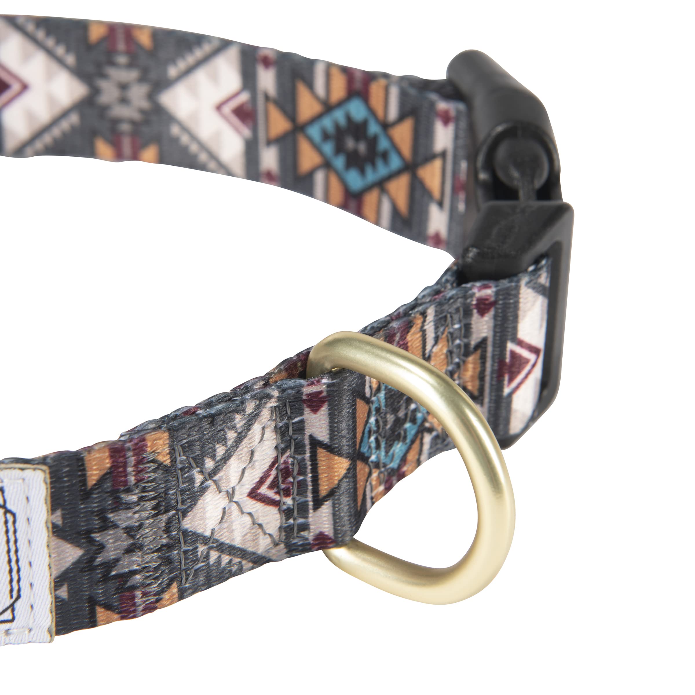 Hooey Nomad Dog Collar, Durable Polyester Webbing Collar With Graphic-Inspired Prints, Beluga Monterey, Medium
