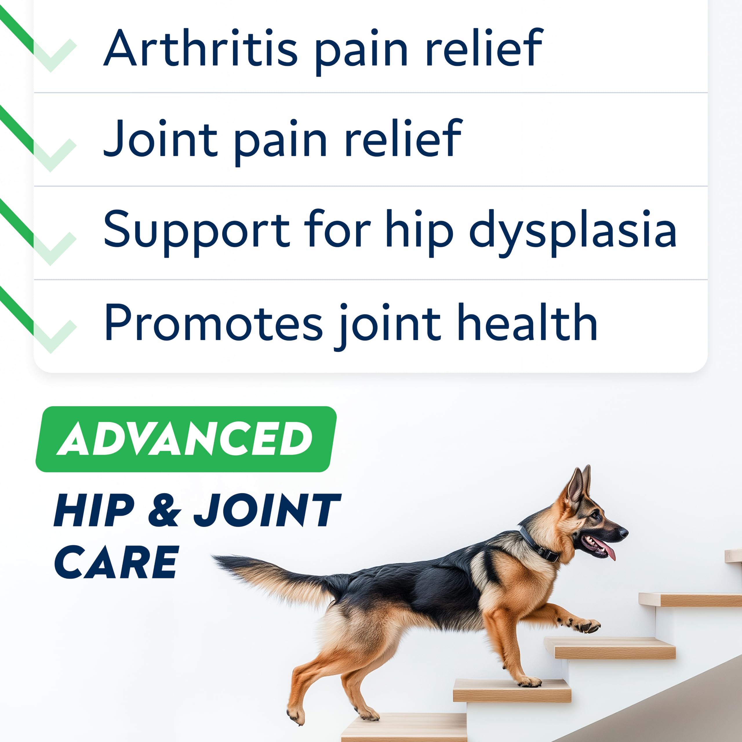 Advanced Glucosamine Chondroitin Joint Supplement for Dogs - Hip & Joint Pain Relief Pills - Green Lipped Mussel & Collagen - La