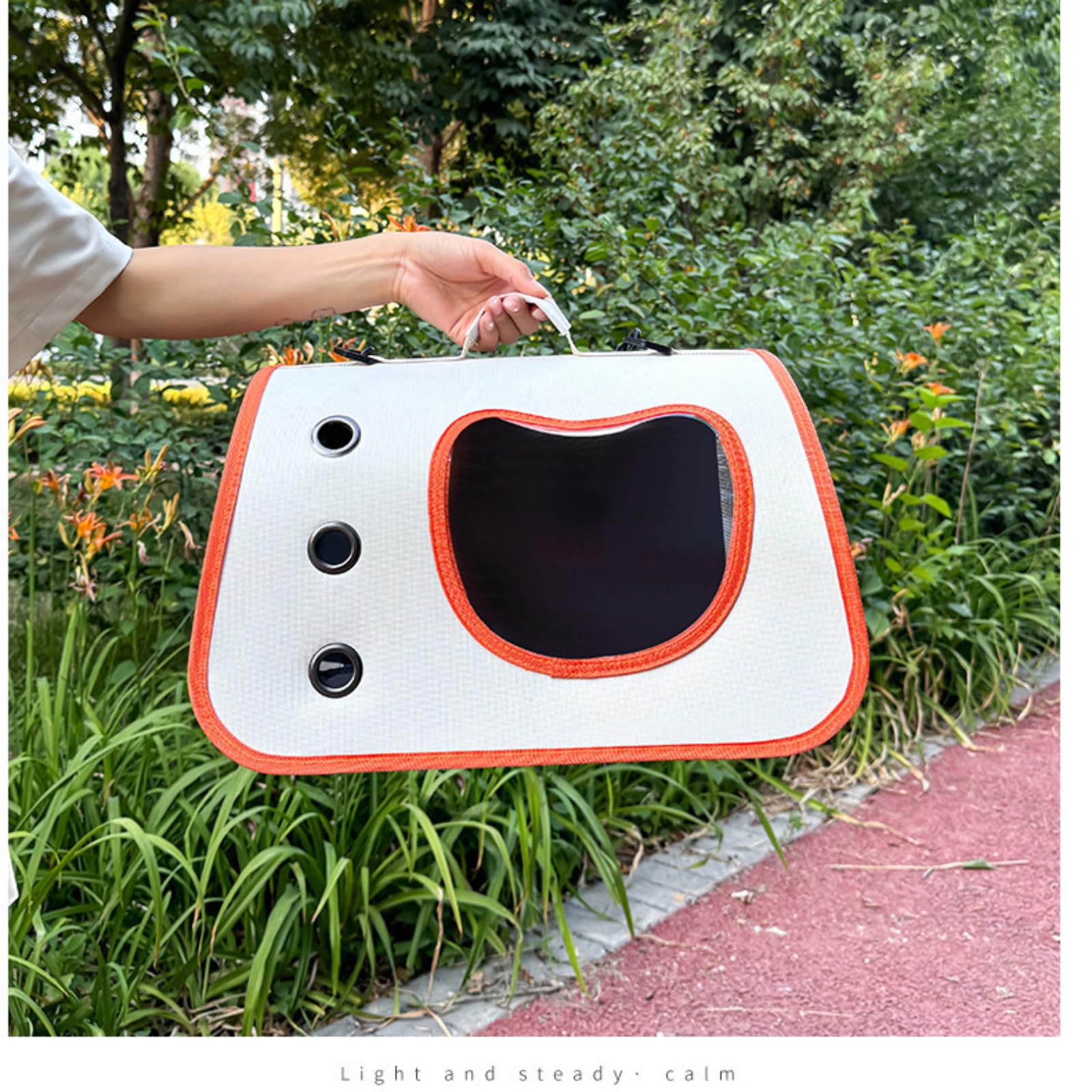 Portable Cat Carrier Backpack for Small Pets - Foldable Breathable Design, Multifunctional Pet Travel Bag (Dog & Cat), Oxford Cl