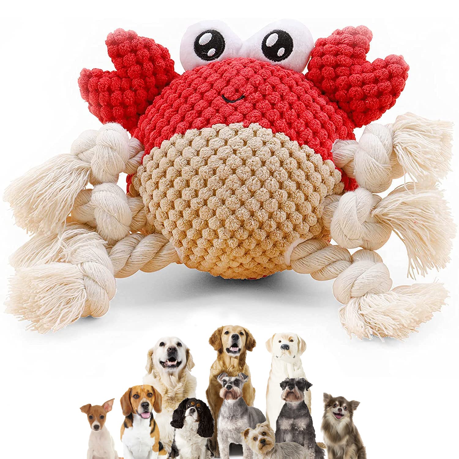 Blnboimrun Dog Toys Stuffed Dog Plush Toys Koala Dog Squeaky Toys With Crinkle Paper Chew Toys For Large And Medium Dogs Puppy