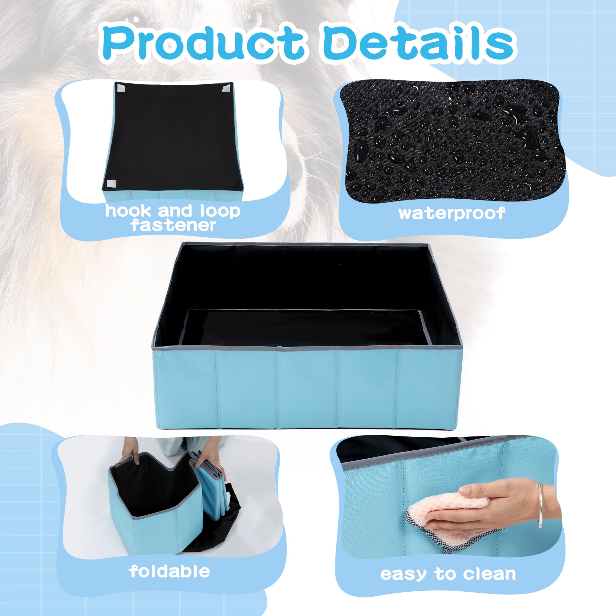 Balapet Whelping Box For Dogs And Puppies,Foldable &Portable Whelping Pen, Puppy Playpen Dog Birthing Whelping Supplies(Large)
