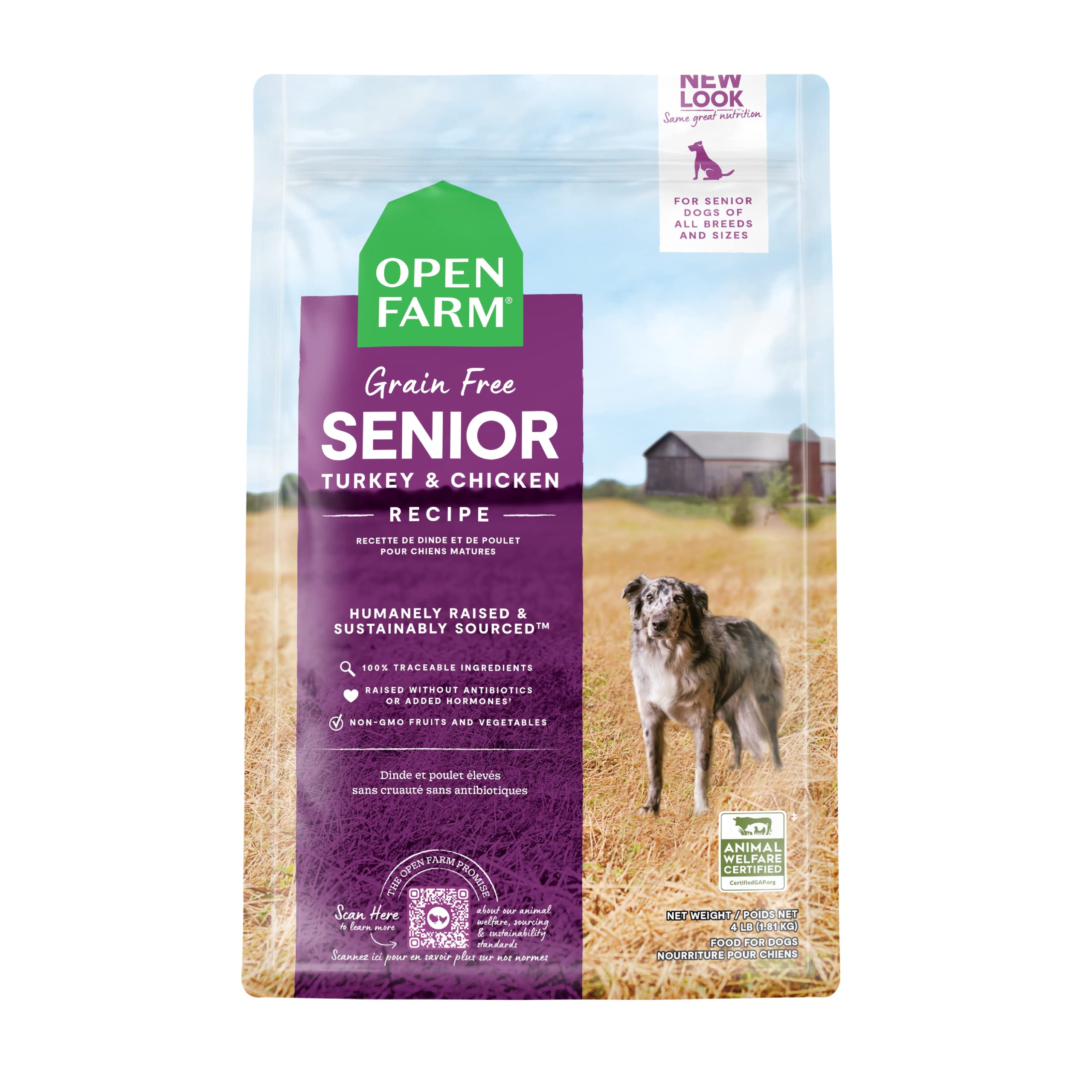 Open Farm Grain-Free Dry Dog Food with Ethically Sourced Ingredients, Non-GMO Veggies & Superfoods to Support Joints & Mobility,