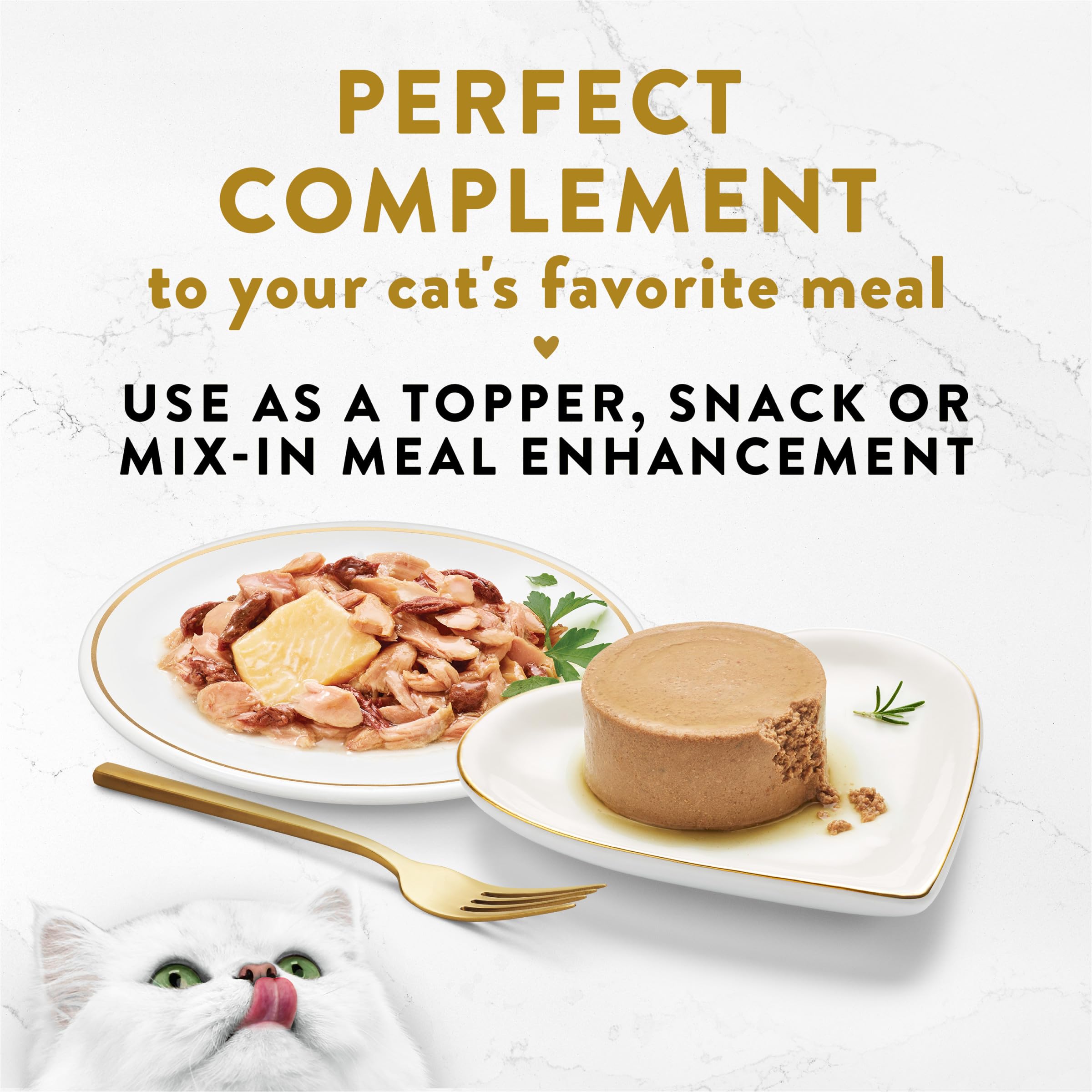 Purina Fancy Feast Appetizers Lickable Grain Free Wet Cat Food Topper Skipjack Tuna Appetizer with Sole - (Pack of 10) 1.1 oz. T