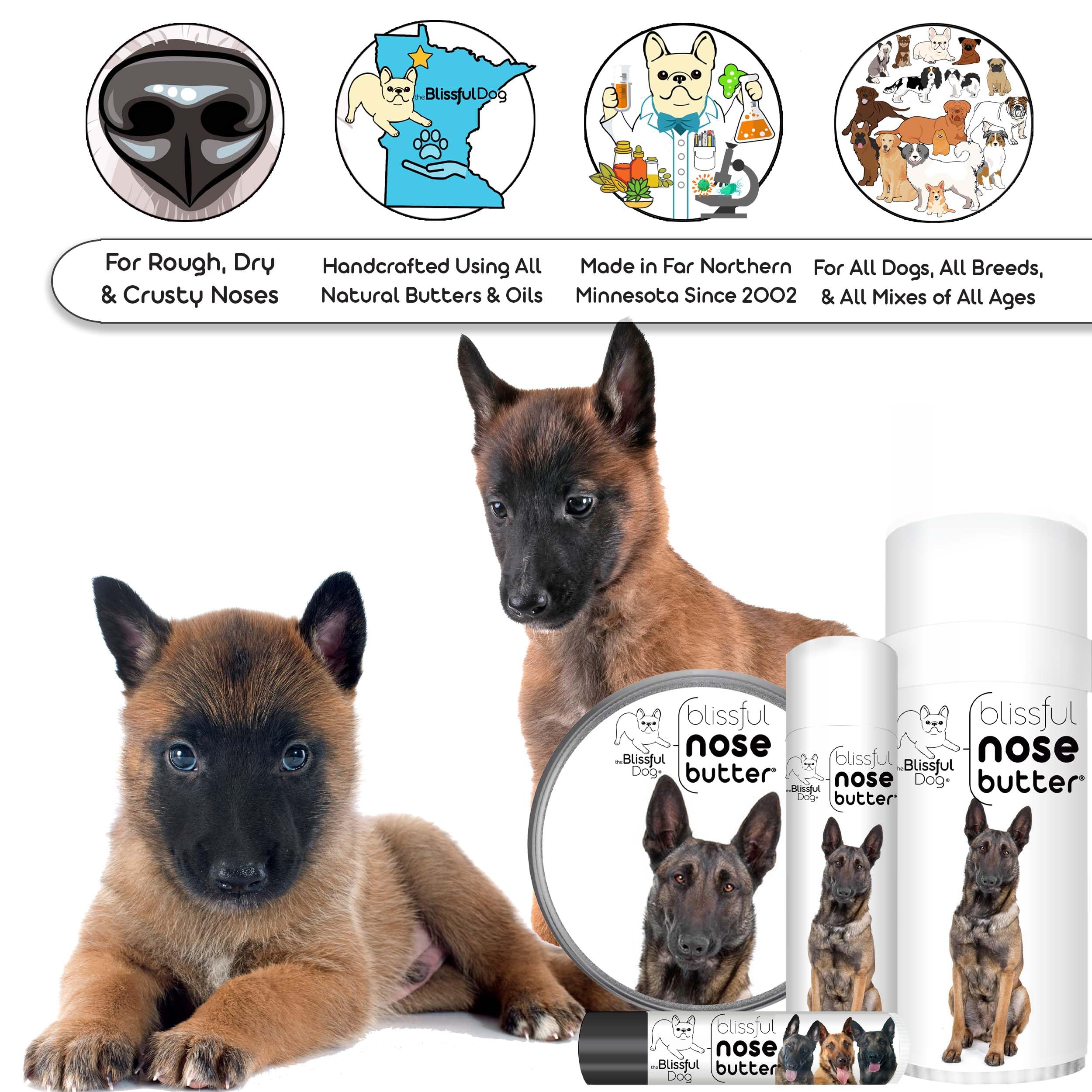 The Blissful Dog Belgian Malinois Unscented Nose Butter - Dog Nose Butter, 0.50 Ounce