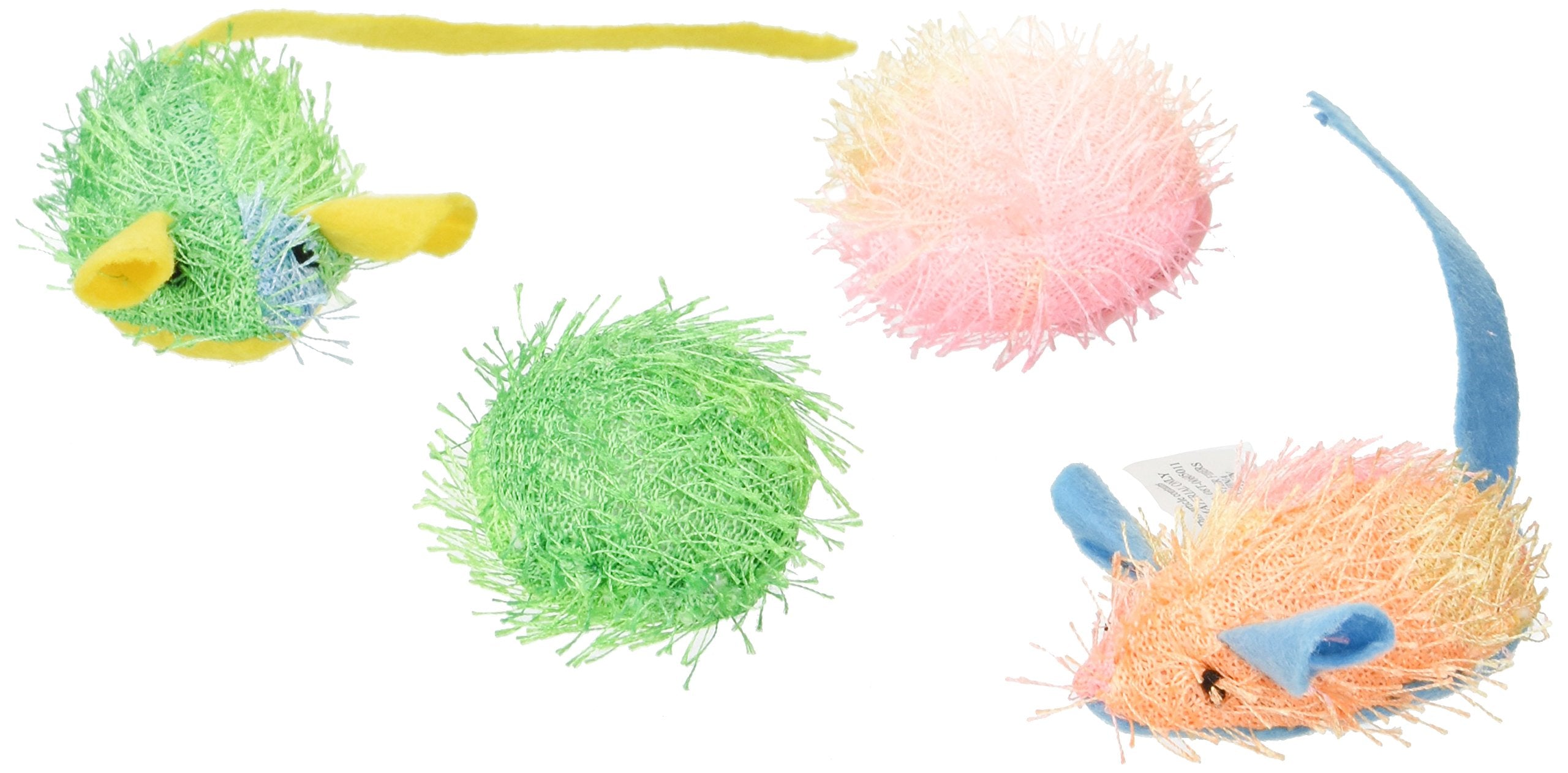 Stringy Mice & Ball With Catnip