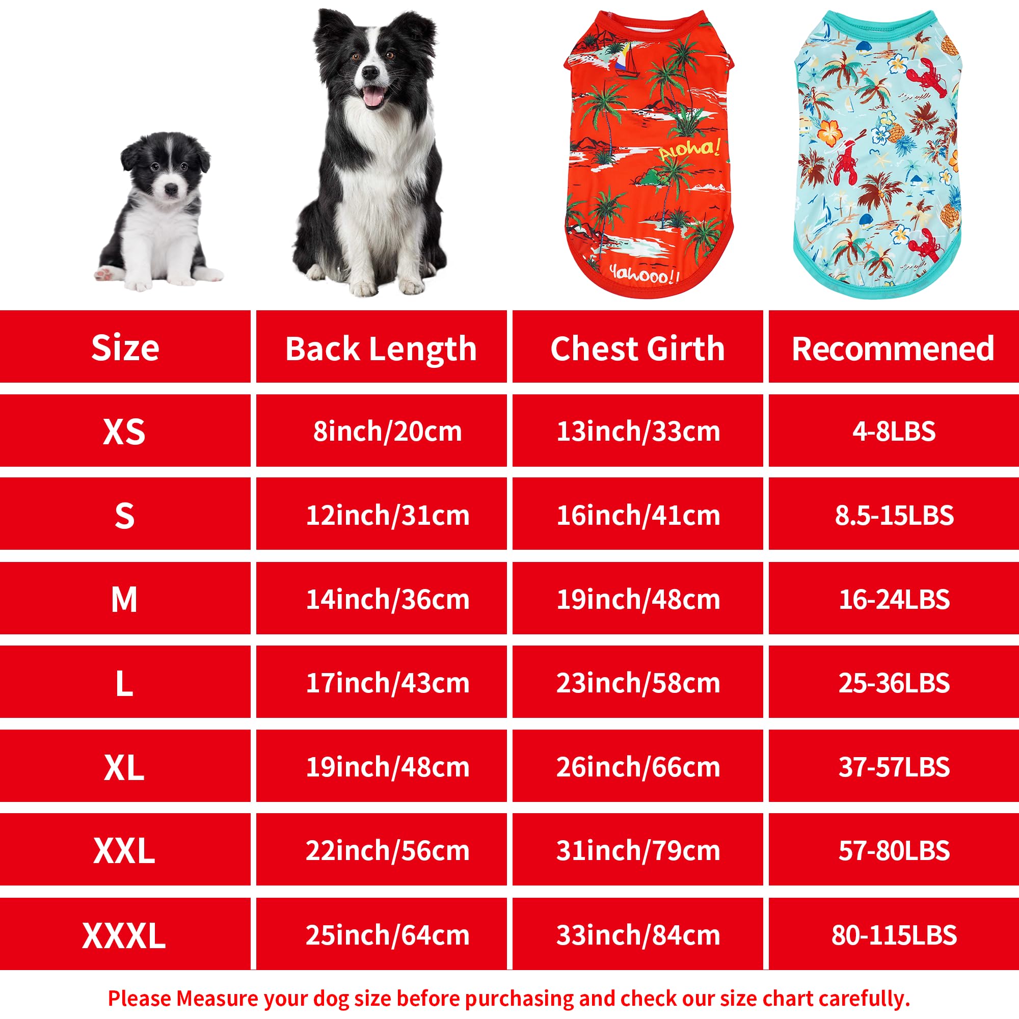 Jpgdn Hawaiian Dog Shirts For Large Dog Girl Boy Bule Red Sleeveless Tank Top Tee Vest T Shirts Male Female Summer Outfit Pack O