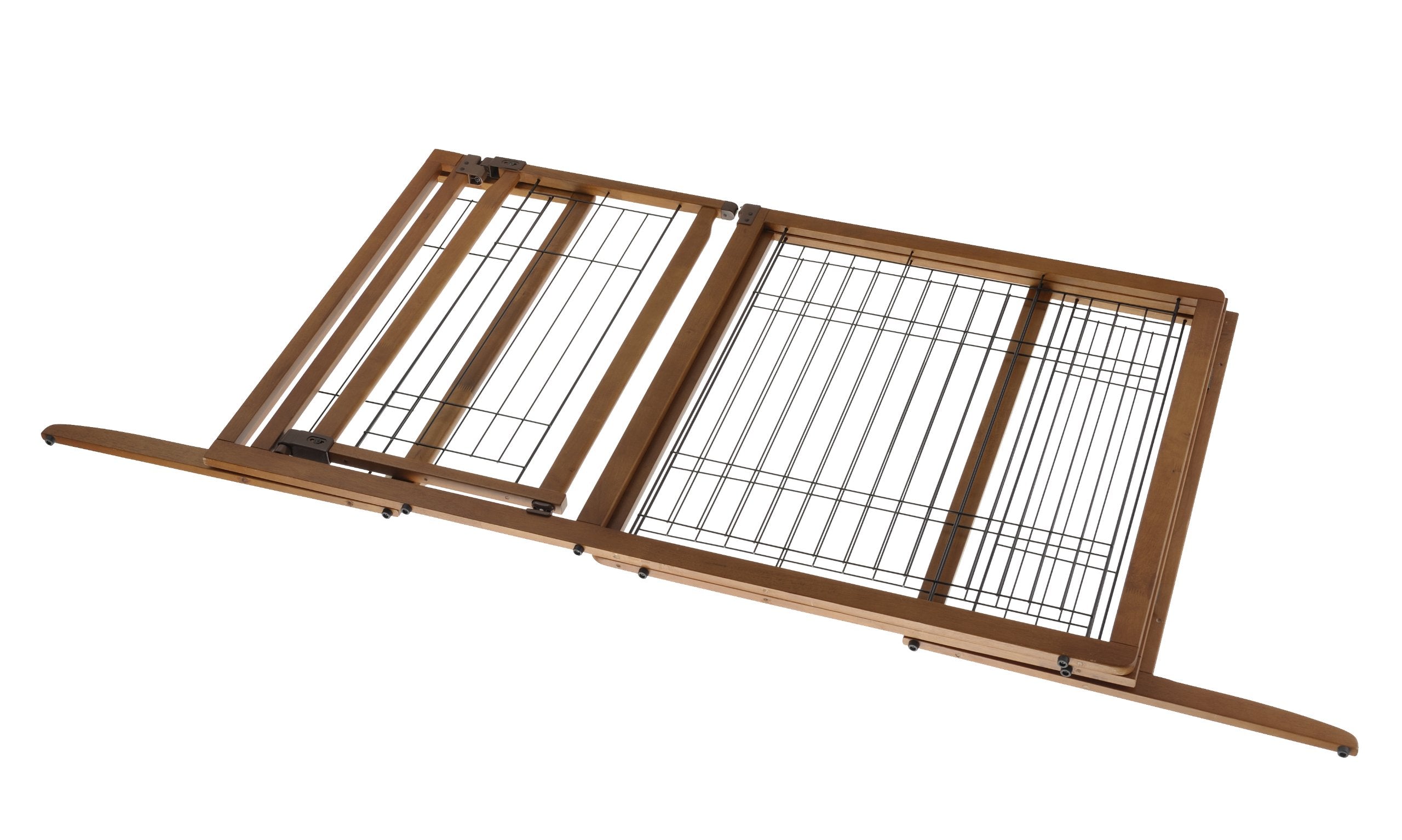 Richell Deluxe Freestanding Pet Gate With Door, Medium