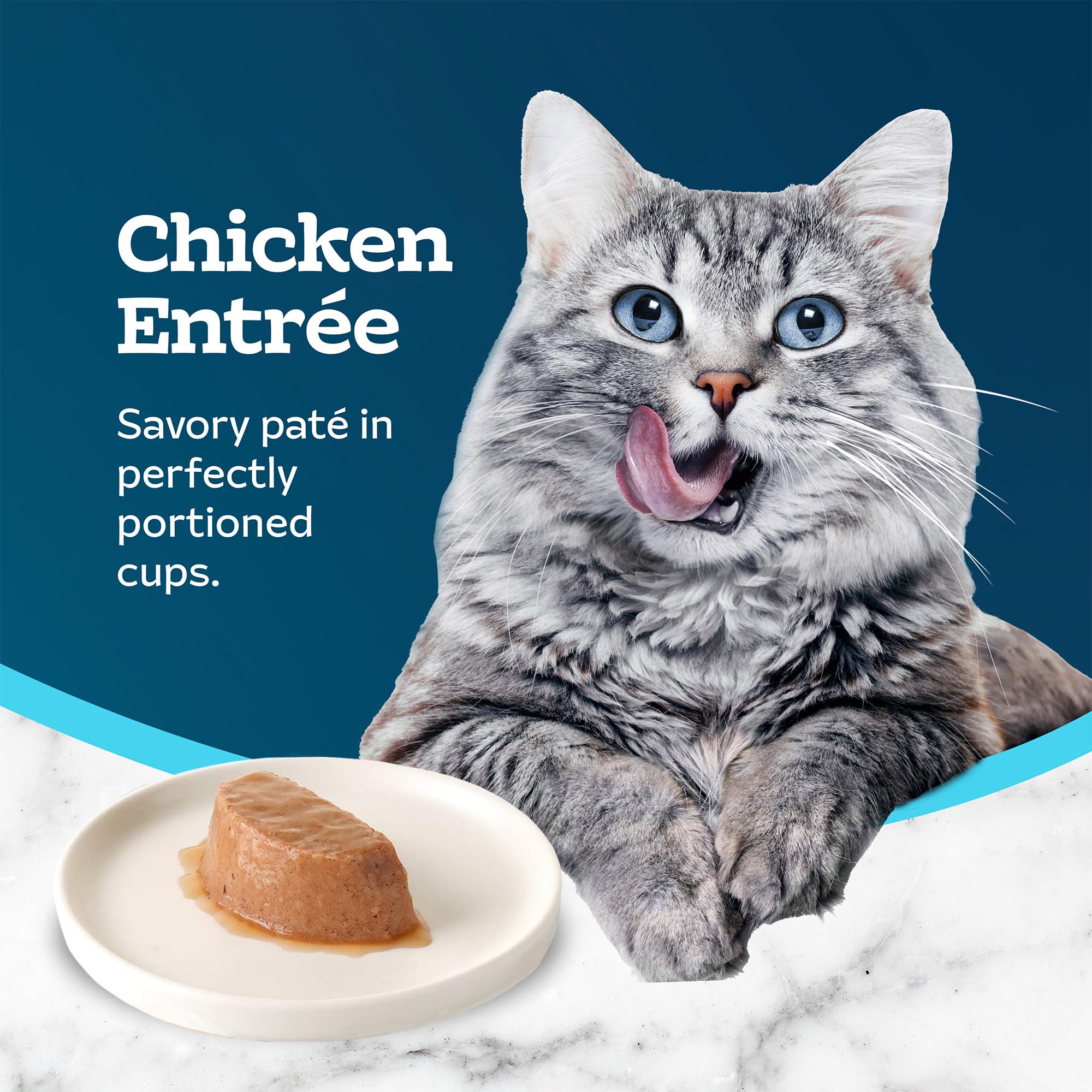 Blue Buffalo Tastefuls Ocean Fish and Tuna Entree Wet Cat Food Pate, 3 oz., Case of 12