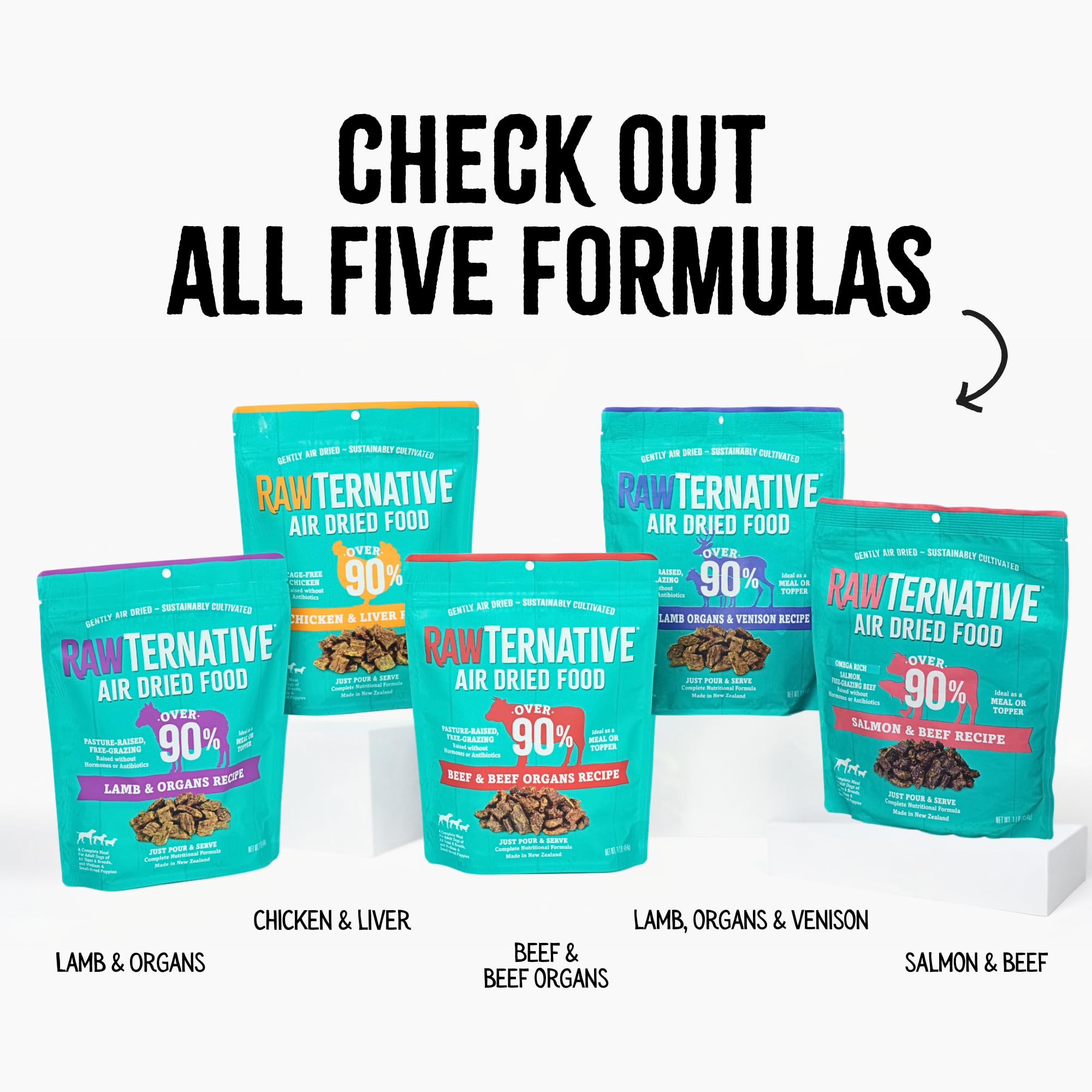 Grandma Maes Country Naturals RawTernative Air Dried Dog Food 1 LB Lamb and Lamb Organs Recipe