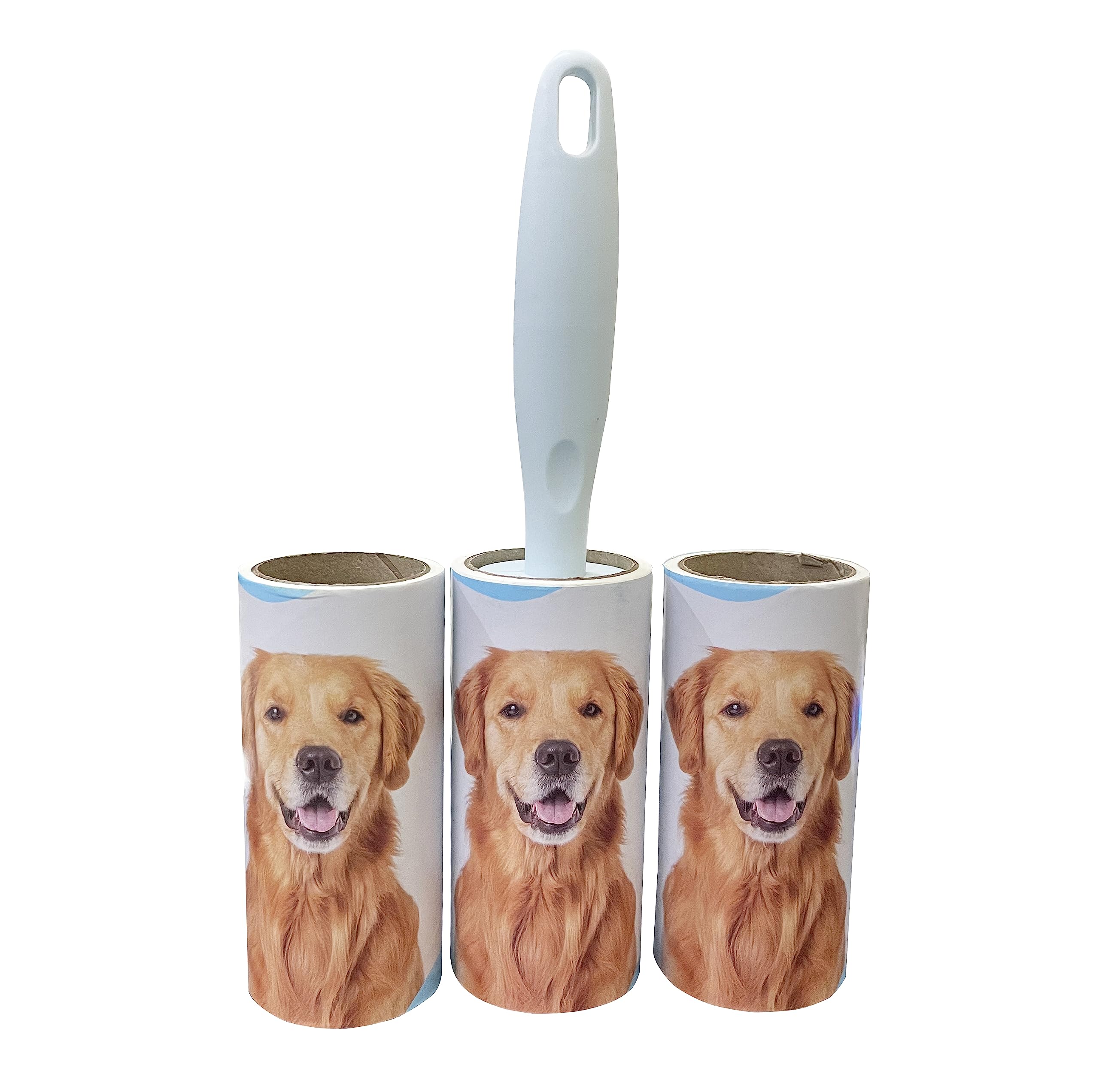 House Of Quirk Lint Roller Premium Set  3 Rolls X 6087 Sheets  Brown Dog Couleur Pet Hair Remover  Reusable, EcoFriendly