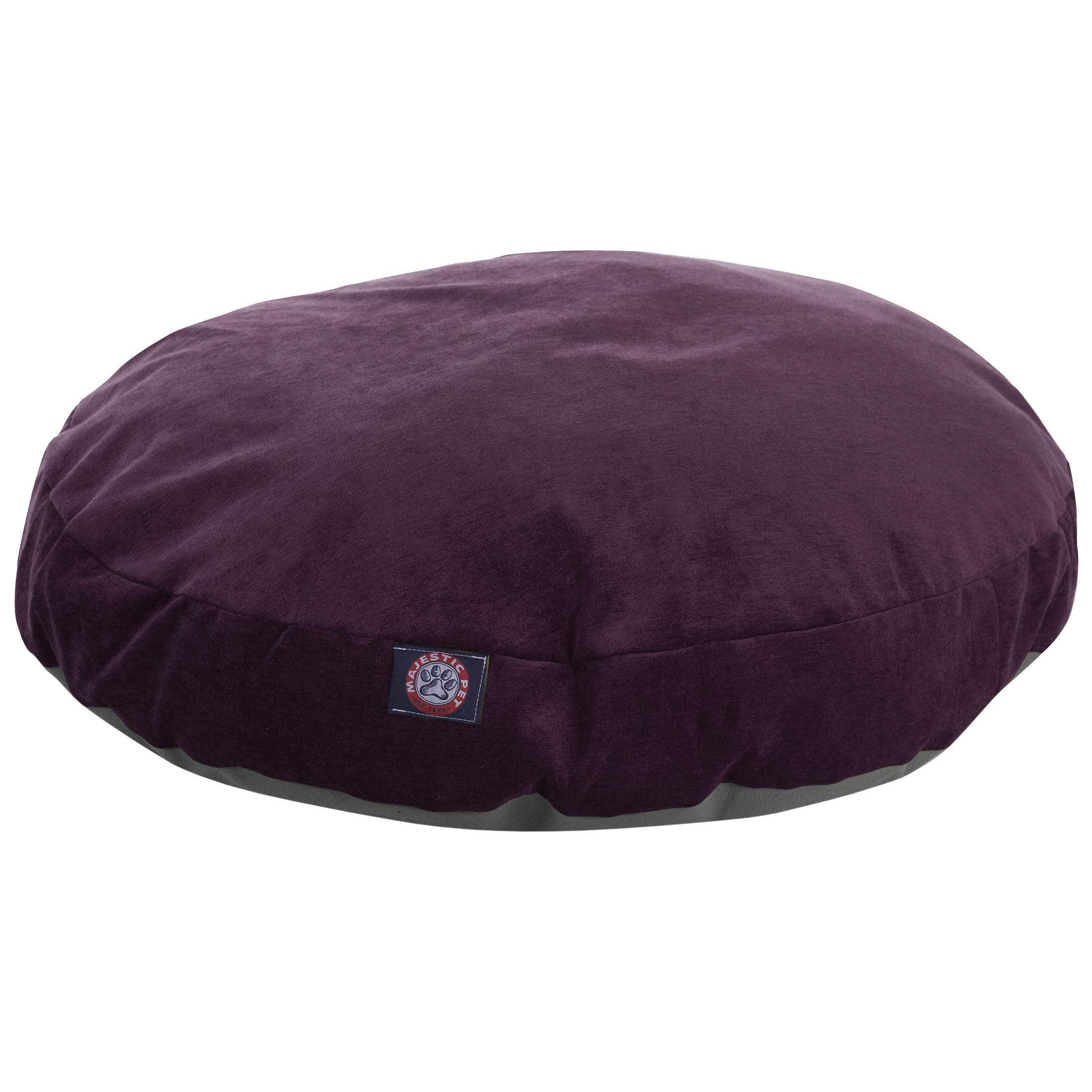 Aubergine Villa Collection Medium Round Pet Dog Bed