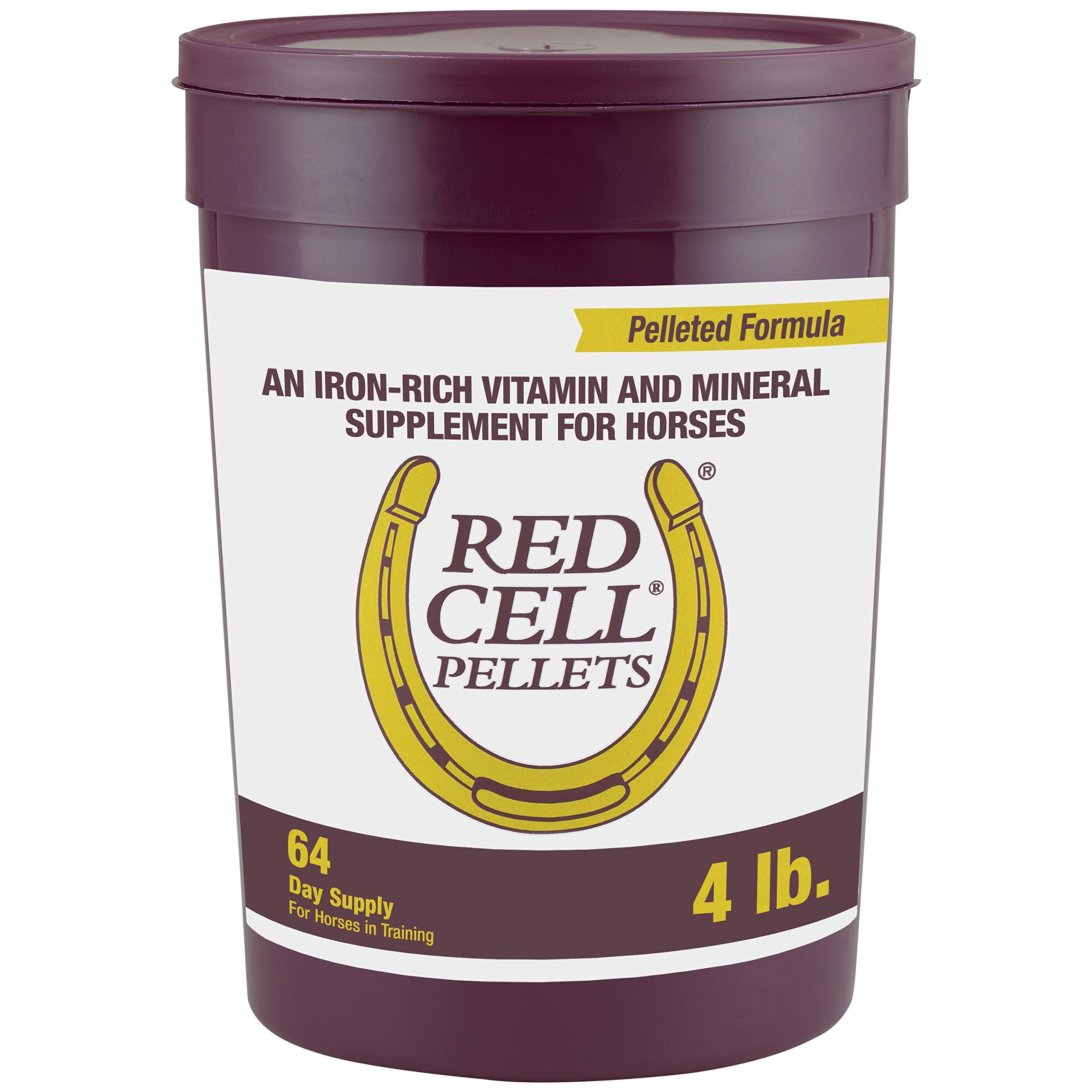 Farnam Horse Health Red Cell Pellets, Vitamin-Iron-Mineral Supplement for Horses, Helps Fill Important Nutritional Gaps in Horse