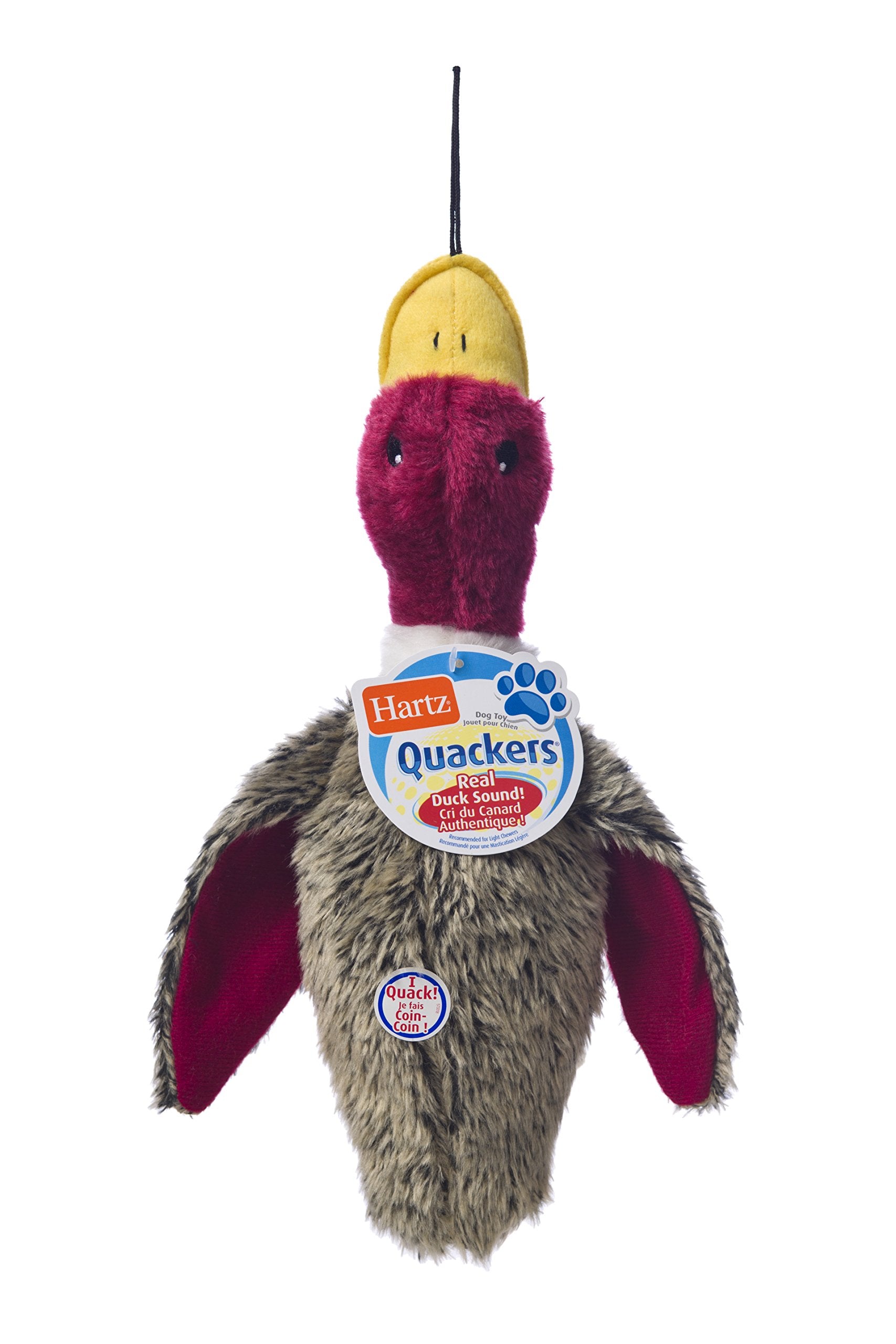 Hartz Nature'S Collection Quackers Plush Duck Dog Toy - Large