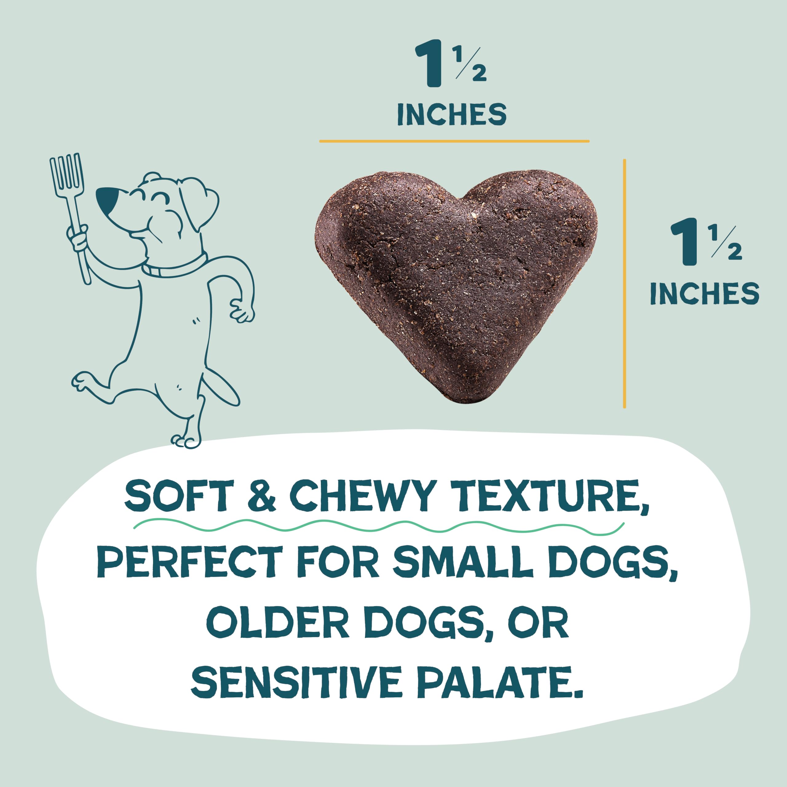 Shameless Pets Soft-Baked Dog Treats, 6oz Bananas for Bacon, Grain-Free Chews for Skin & Coat Support, Made in USA, Yellow