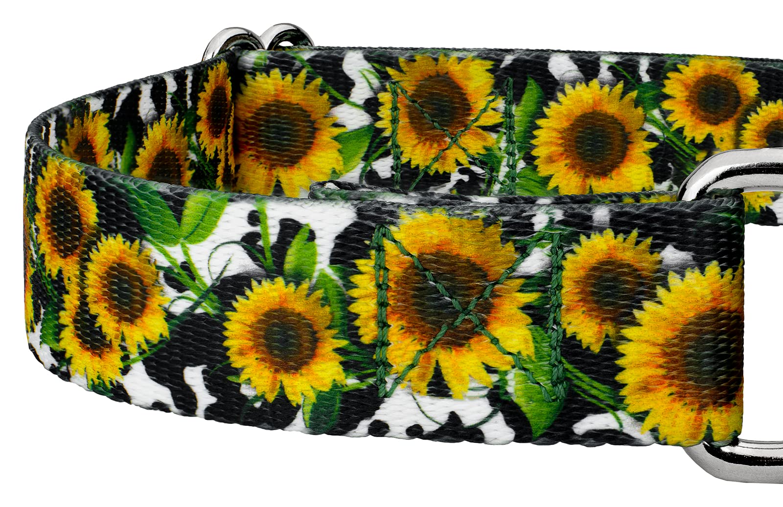 Country Brook Petz - Dairy Fields Martingale Dog Collar - Country And Western Collection Featuring Rustic Designs (1 Inch, Large