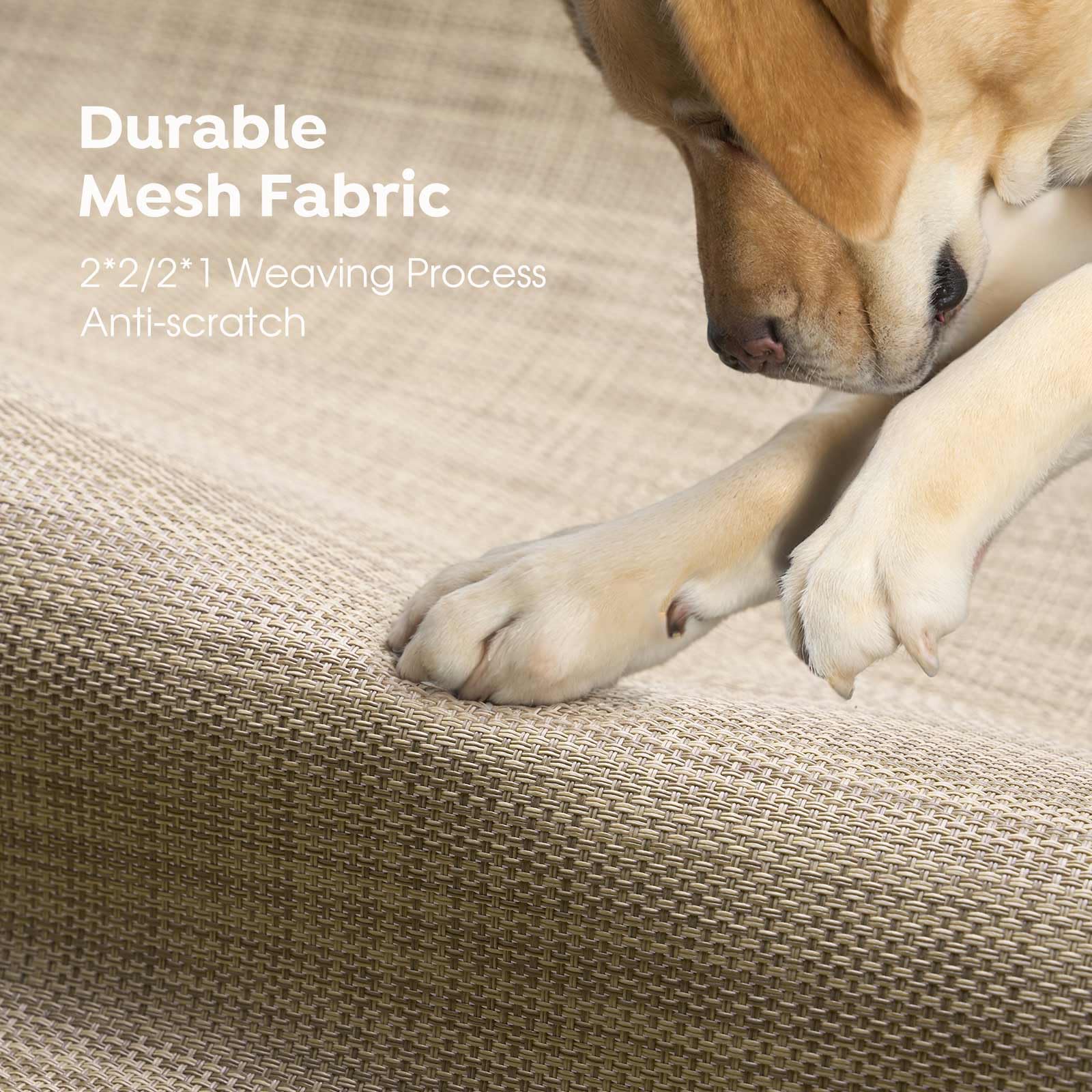 Veehoo Original Cooling Elevated Dog Bed, Outdoor Raised Dog Cots Bed For Large Dogs, Portable Standing Pet Bed With Washable Breathable Mesh, No-Slip Feet For Indoor Outdoor, X-Large, Grey, Cwc2201