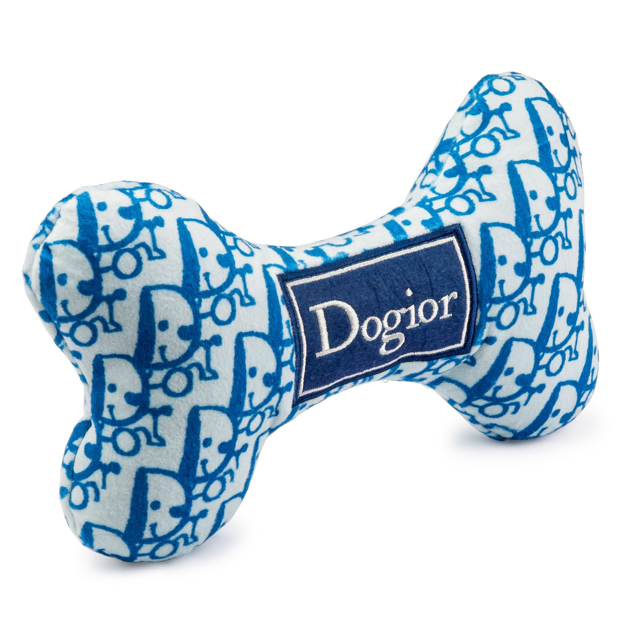 Haute Diggity Dog Dogior Bone, Plush Designer Dog Toys With Interactive Squeaker, Stimulating Pet Enrichment, Machine-Washable &