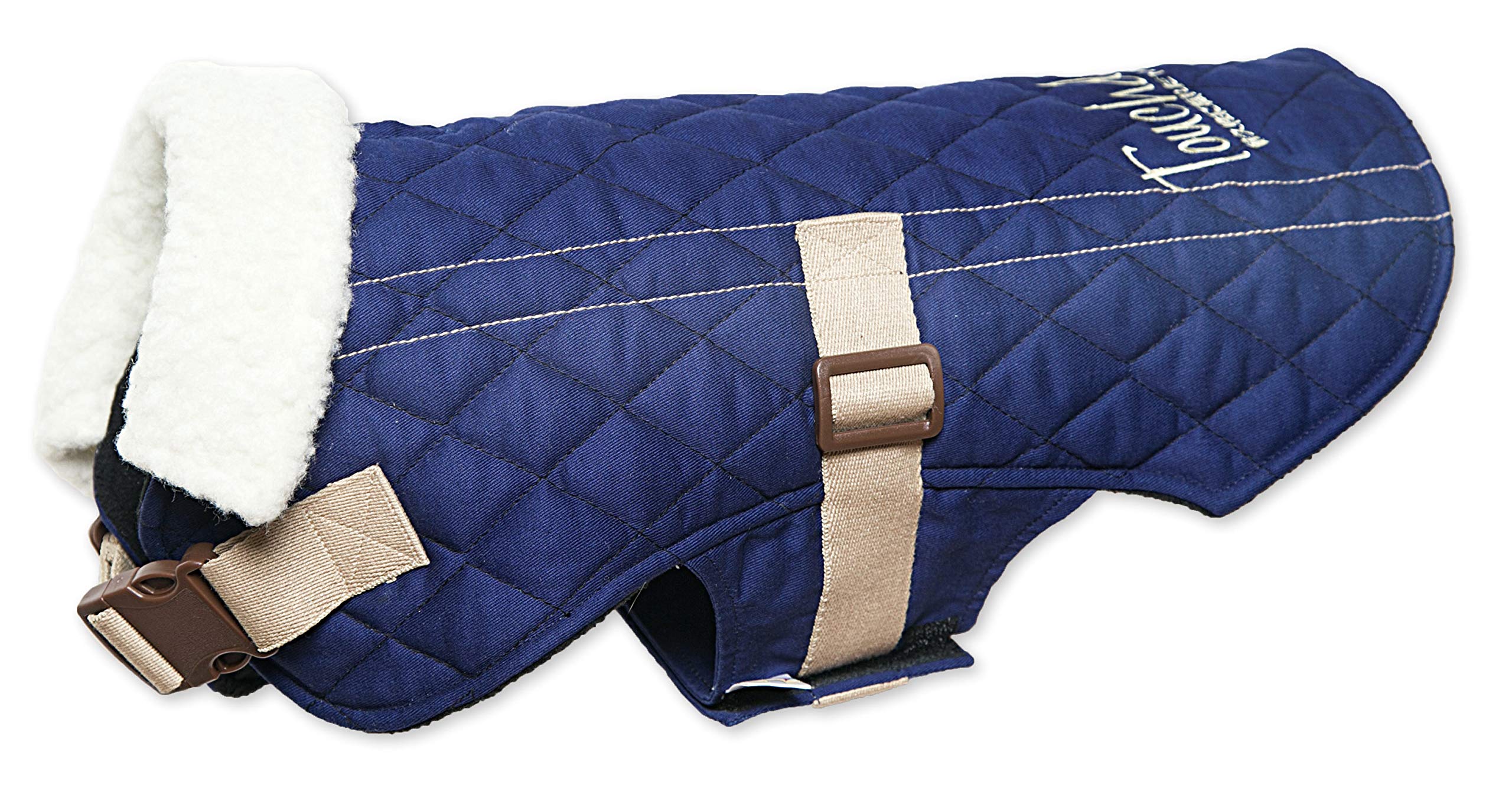 Touchdog 'Sherpa-Bark' Original Designer Fashion Pet Dog Coat Jacket, Small, Royal Blue