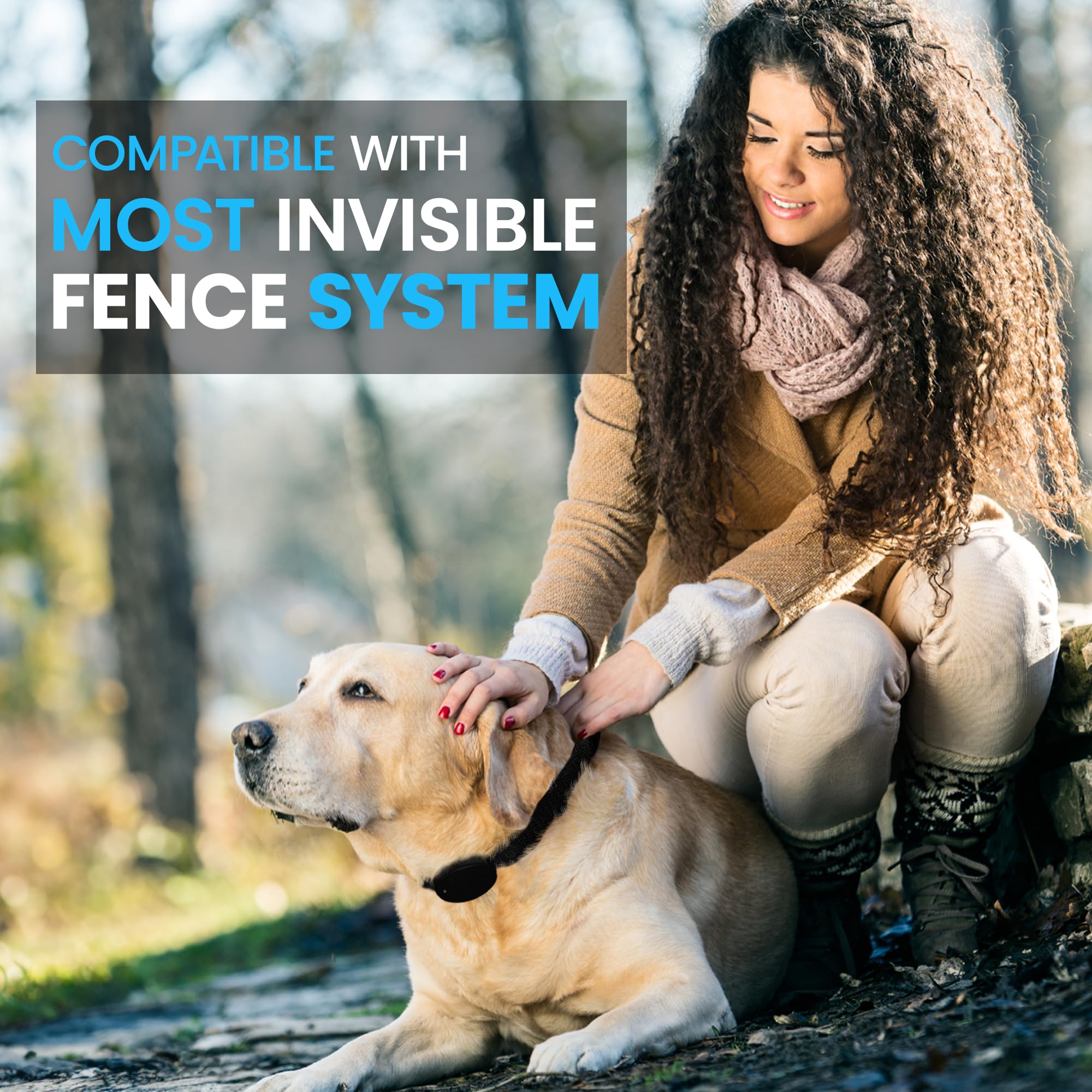 3/4 Nylon Replacement Collar - Shock Collar Replacement Collar, Fence Collar Replacement, Compatible With Invisible Fence & Fi