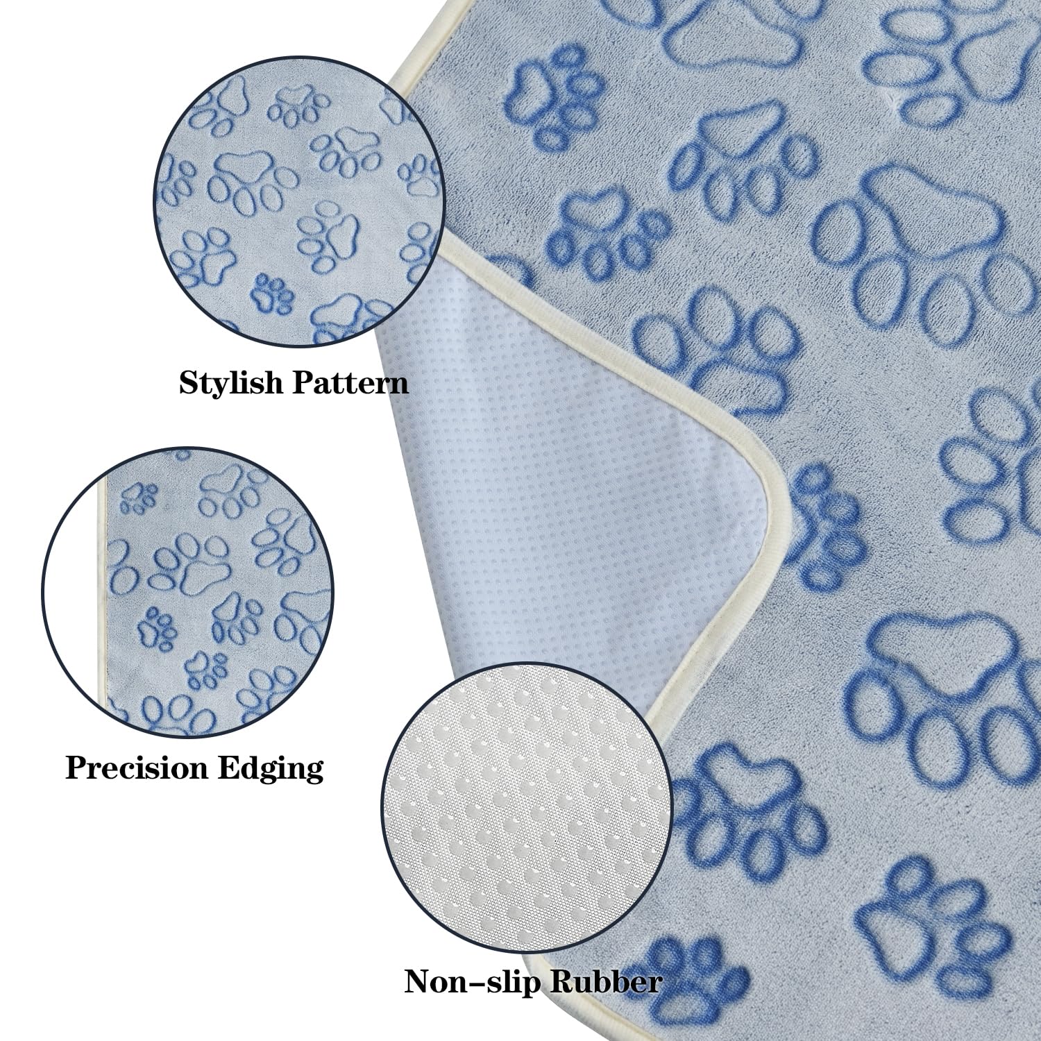 Qeils Reusable Puppy Pads, 2 Pack Washable Pee Pads For Dogs, Non Slip Wee Wee Pad, Absorbent And Leakproof Training Mats For Po