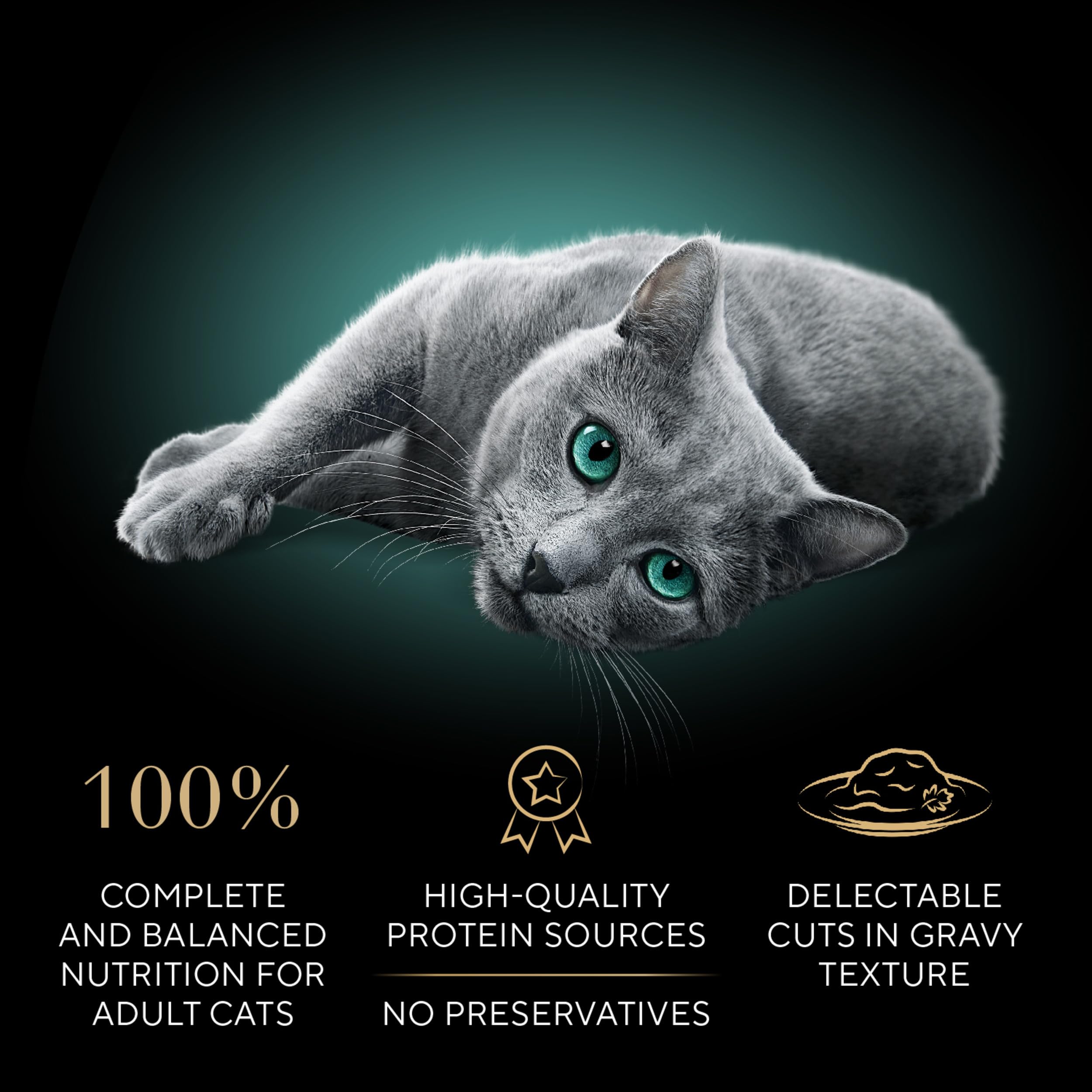 Sheba Perfect Portions Wet Cat Food Cuts in Gravy with Roasted Chicken Entree, 2.6 oz., Twin-Pack Trays (24 Count, 48 Servings)