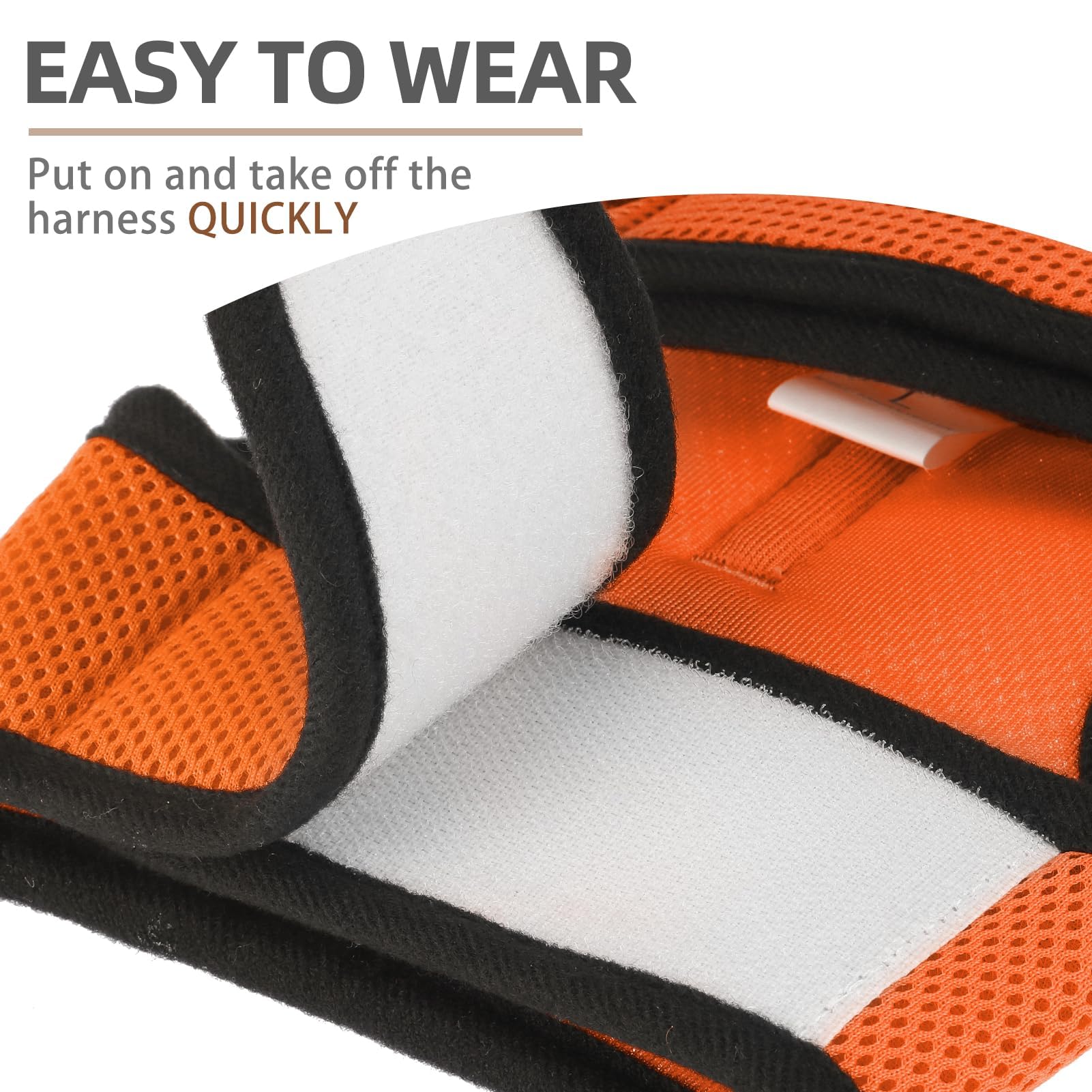 Pupteck Soft Mesh Cat Vest Harness And Leash Set Puppy Padded Pet Harnesses Escape Proof For Cats Small Dogs Rabbits Bunny, Oran