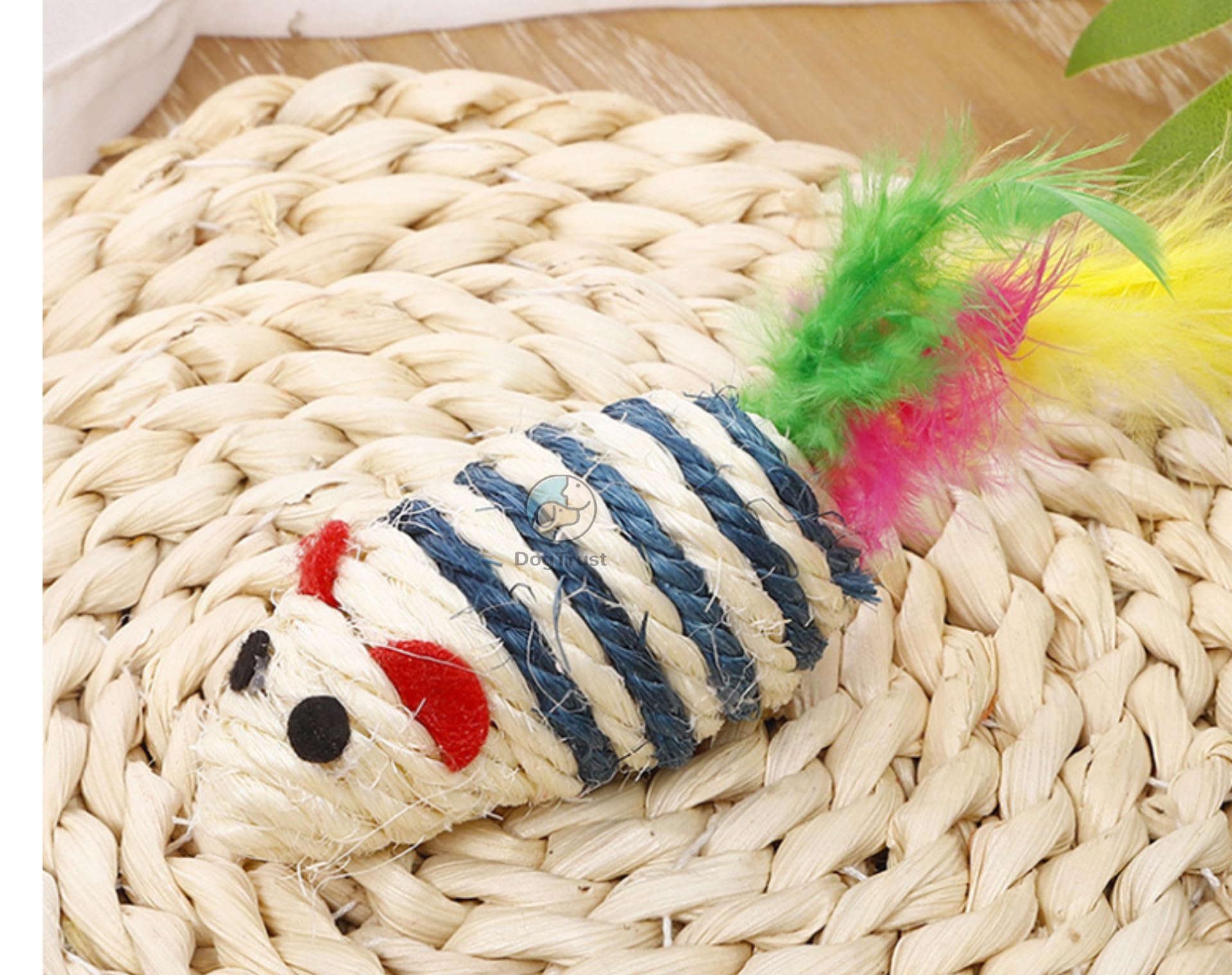 Dog Trust Cat Mouse Toy Stuffed 3Pcs Novelty Biteproof Pet Catnip Toy Kitten Interactive Toy Chewing Biting Hunting Chasing Acti