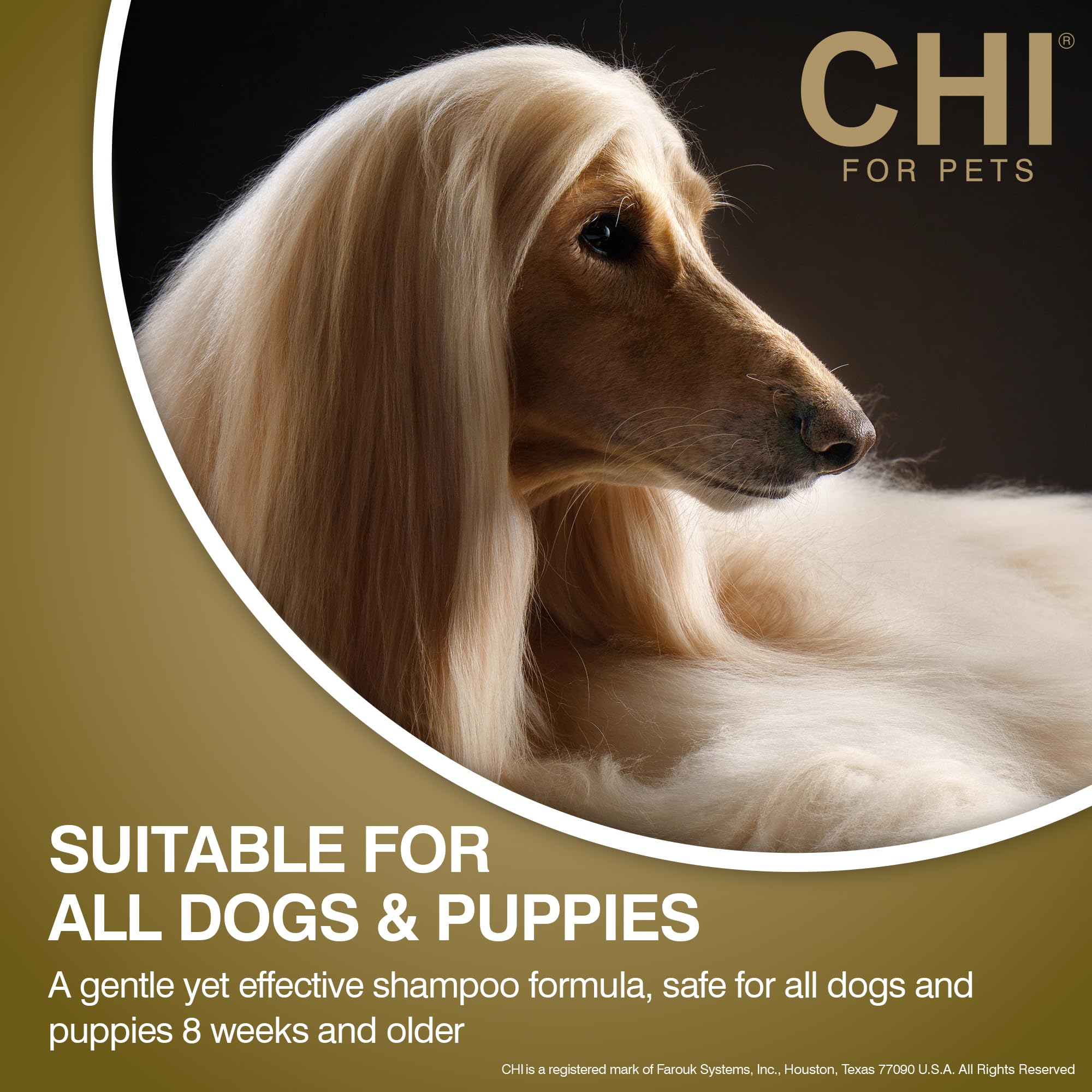 CHI For Dogs Keratin Leave In Conditioner Moisturizing Spray, 8 oz Paraben Free & pH Balanced for Dogs Made In the USA, Clear (F