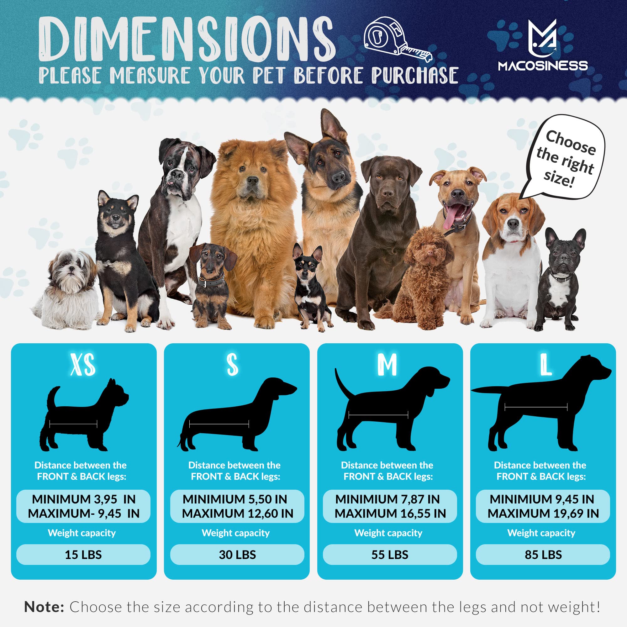 Macosiness Dog Grooming Hammock For Nail Trimming - Complete Groomers Helper Set For Pets - Pet Grooming Hammock With Hooks Dog