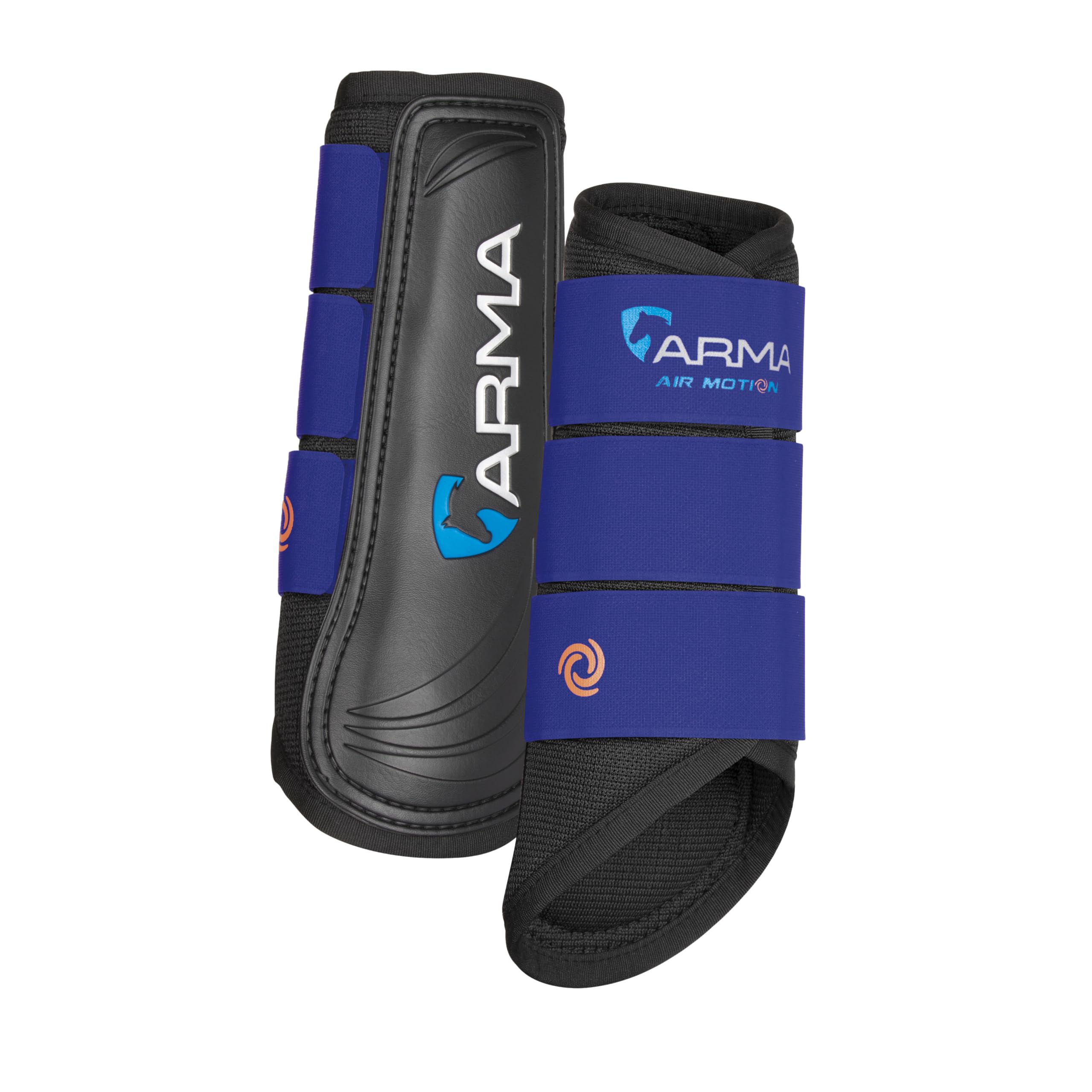 Shires Arma Air Motion Brushing Boots (Navy, Pony)