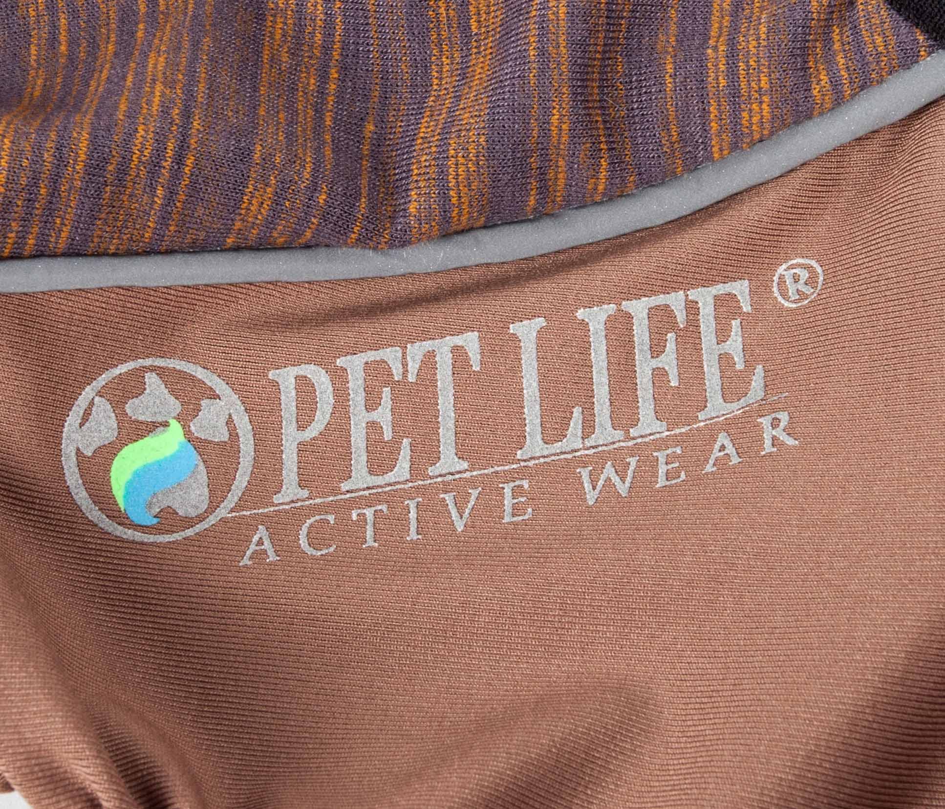 Pet Life Active 'Chase Pacer' Heathered Performance 4-Way Stretch Two-Toned Full Body Warm Up(D0102H70Kxg.)