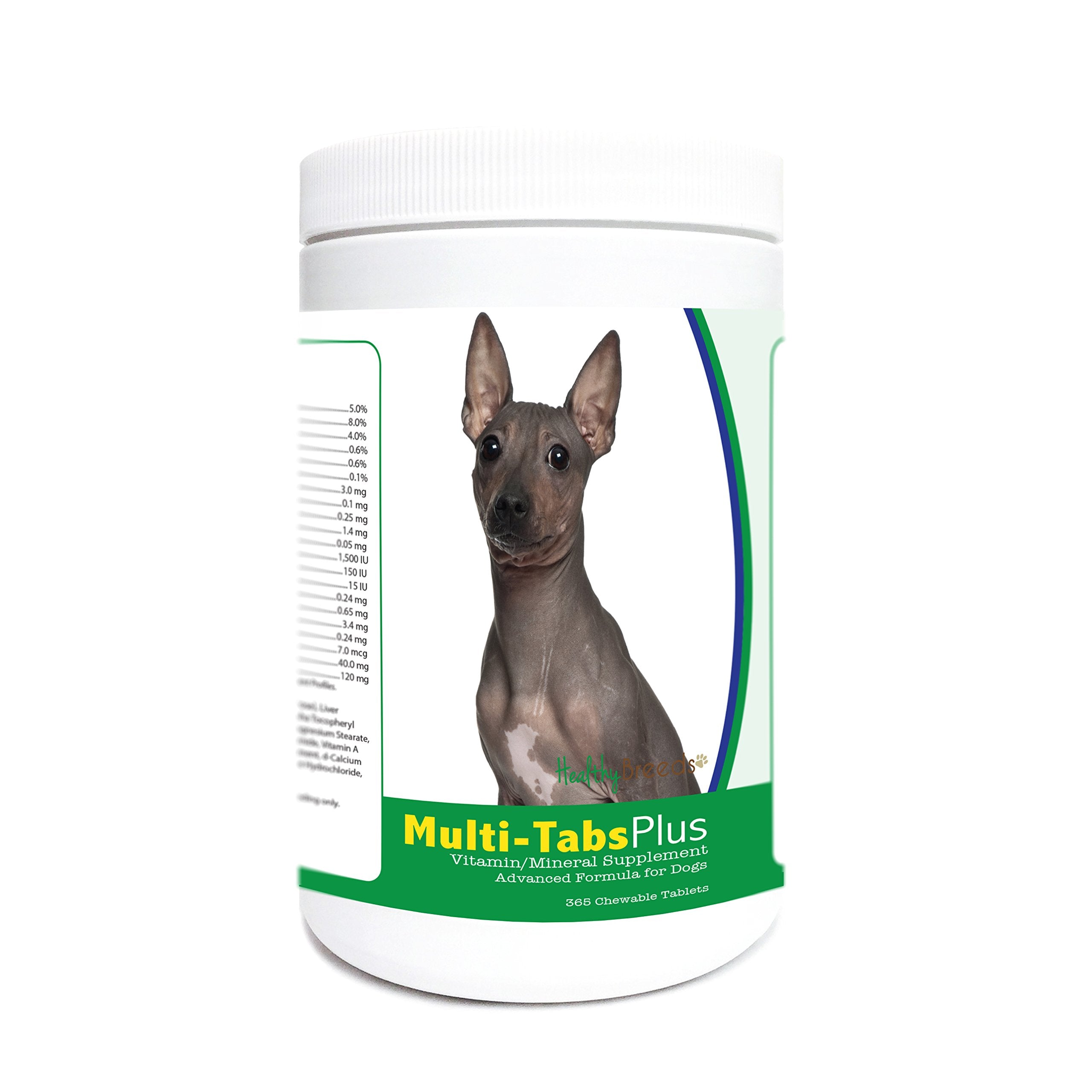 Healthy Breeds American Hairless Terrier Multi-Tabs Plus Chewable Tablets 365 Count