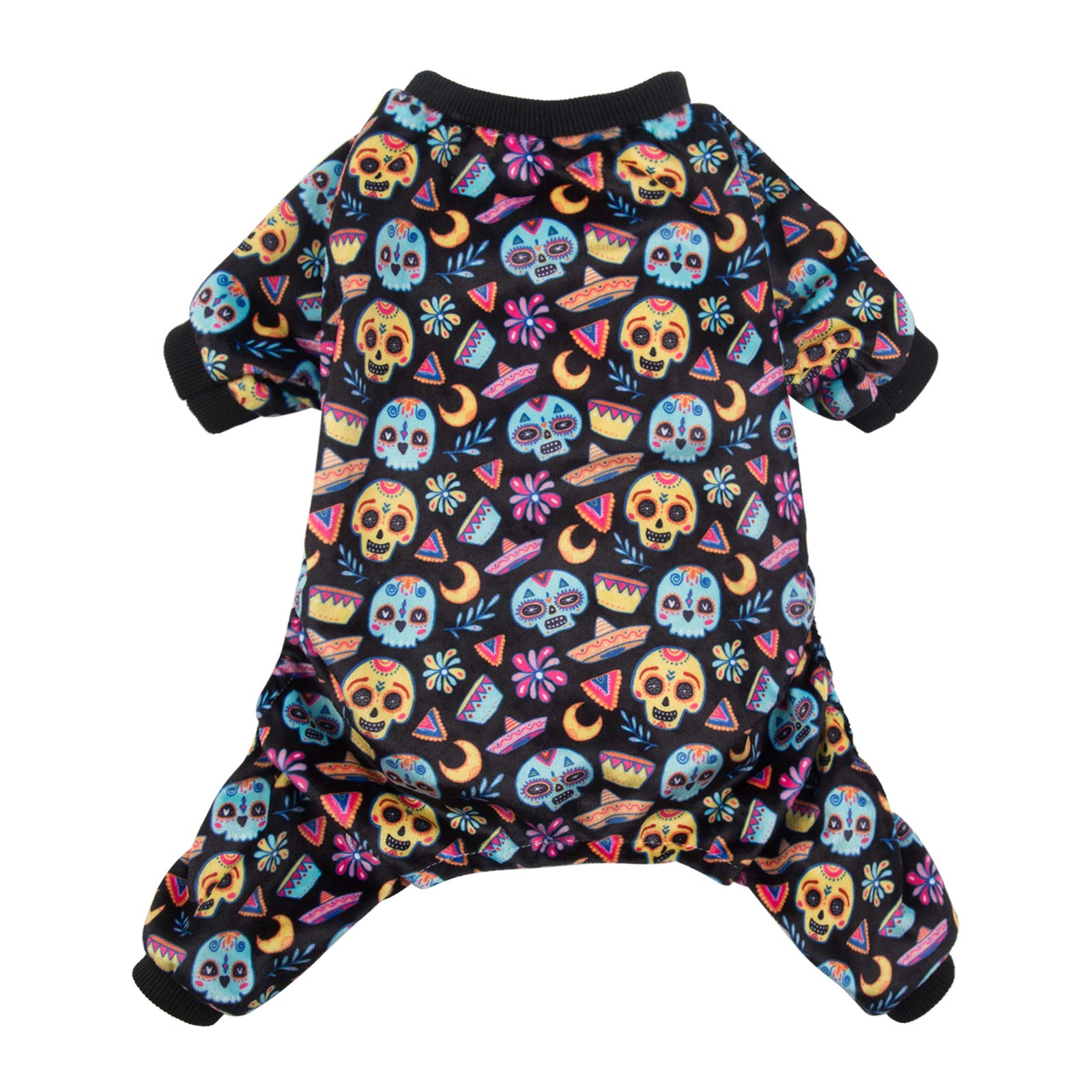 Cutebone Dog Pajamas Coco Skulls Dog Apparel Dog Jumpsuit Pet Clothes Pajamas P73M