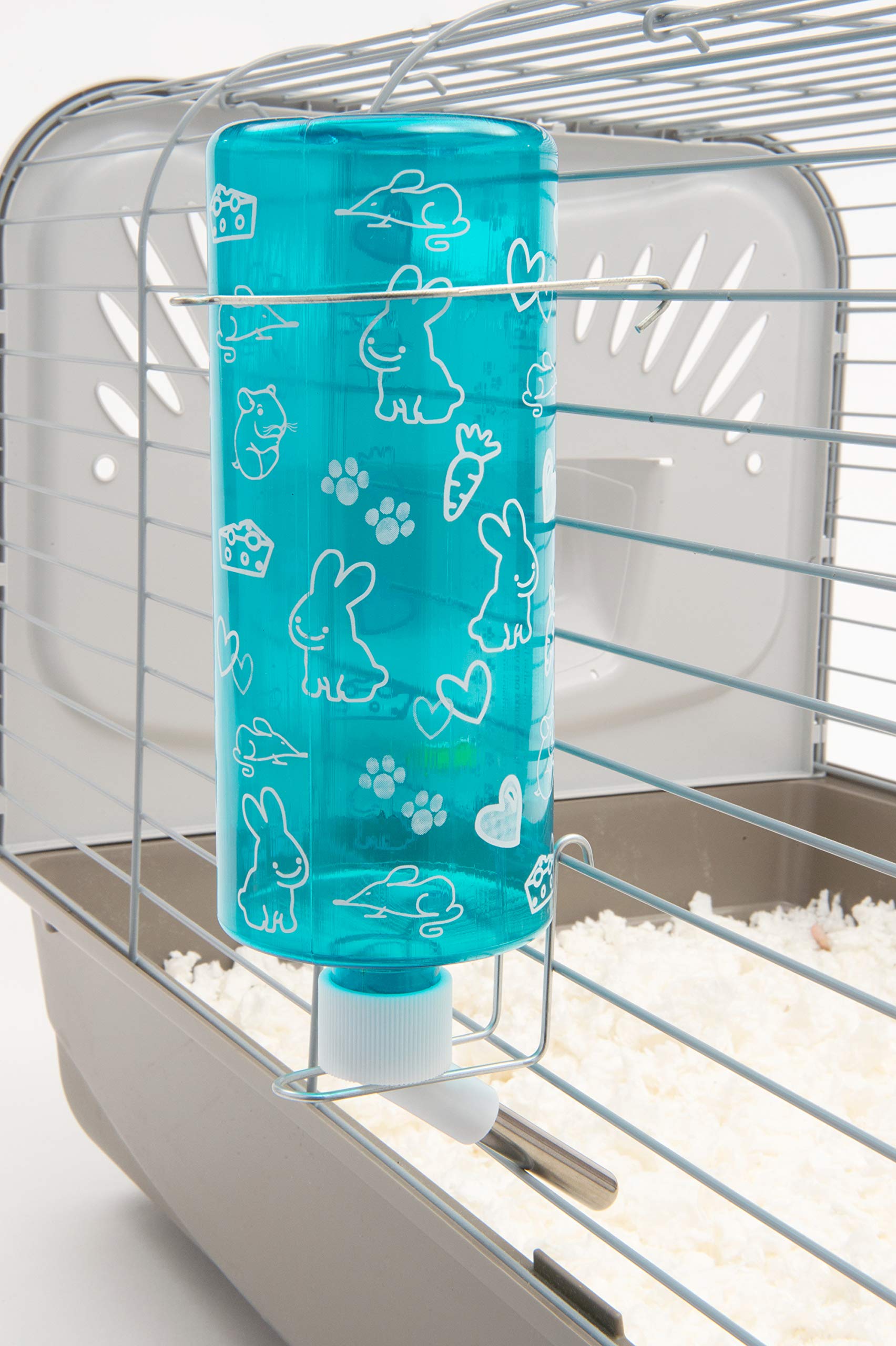 Lixit Standard Cage Water Bottles for Rabbits, Ferrets, Guinea Pigs, Hamsters, Rats, Mice and Other Small Animal's (32 Ounce, Bl
