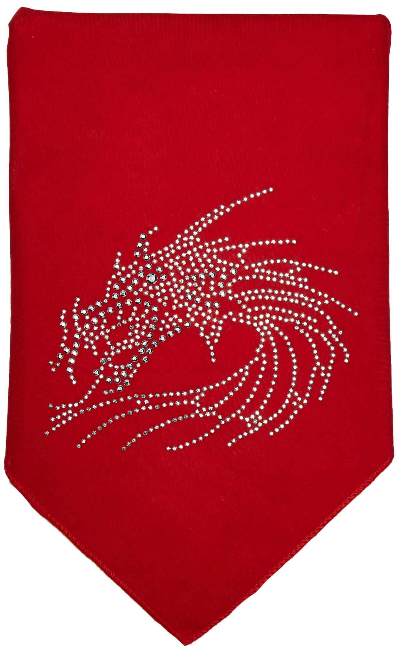 Mirage Pet Products Dragon Rhinestone Bandana, Large, Red