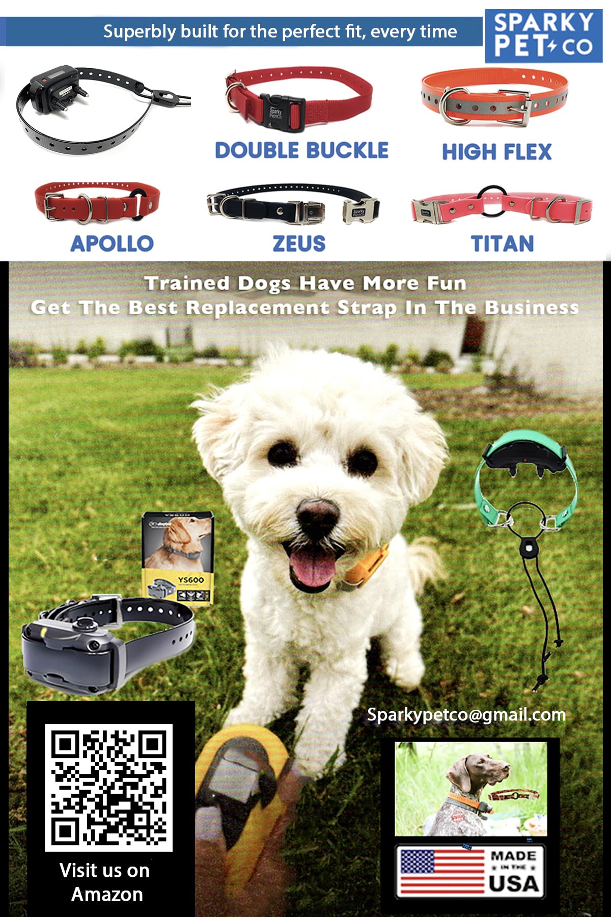 Dogtra Strap Black 3/4' X 28'