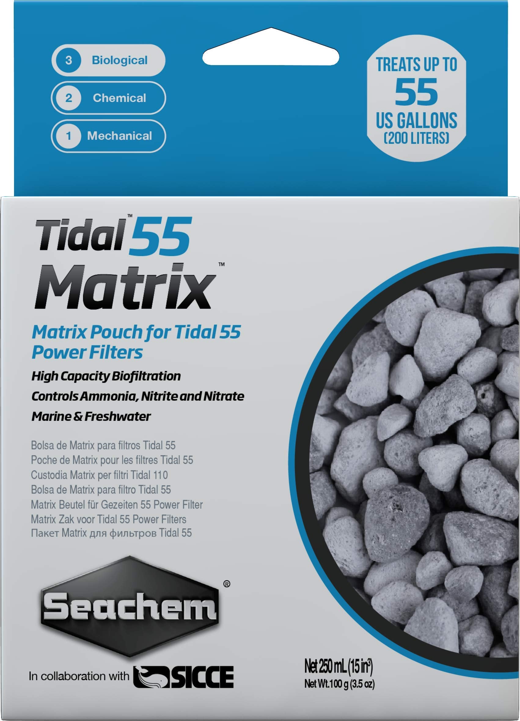 Seachem Laboratories 6506 55 Matrix 250 Ml Tidal Filter