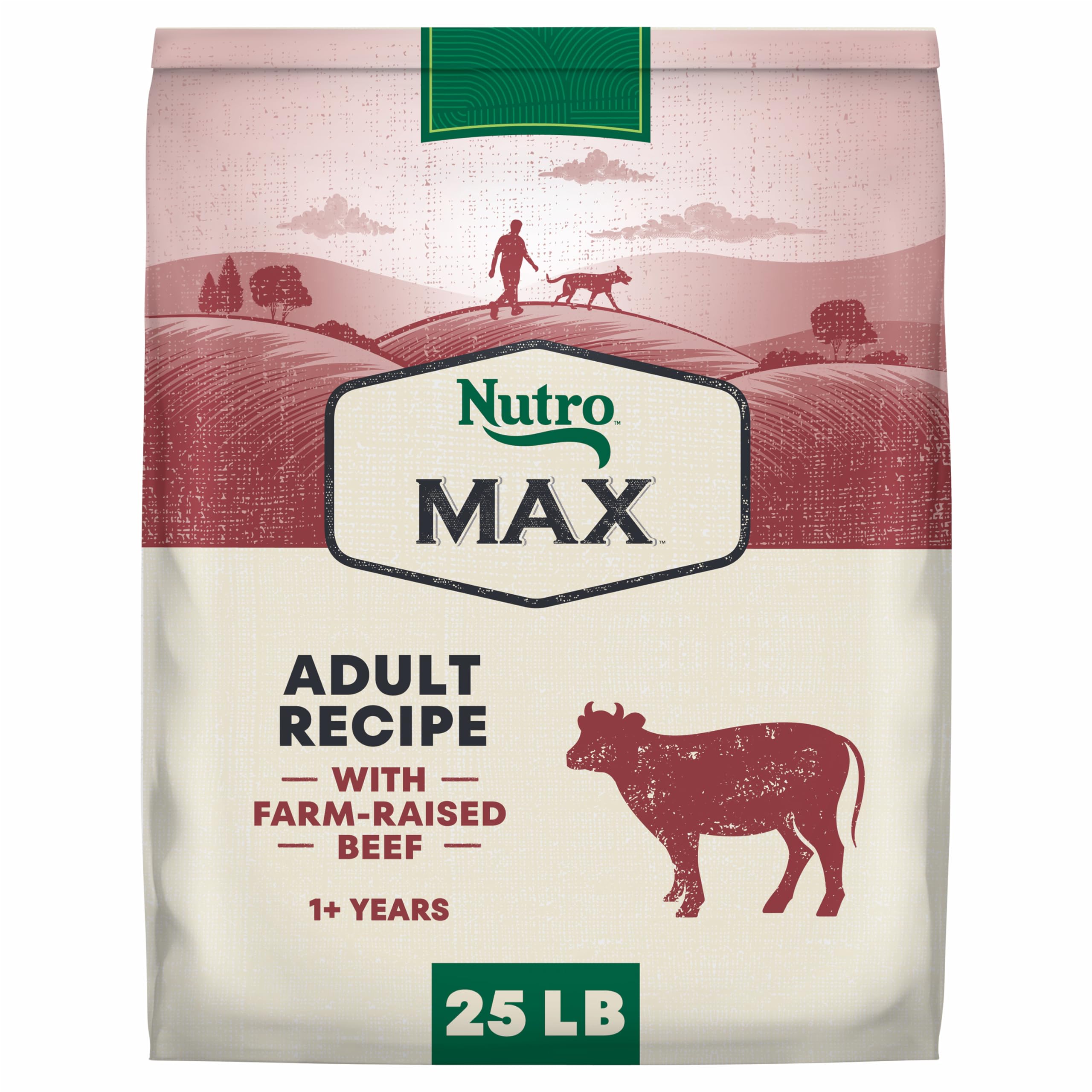Nutro Max Adult Dry Dog Food with Beef, 25 lb. Bag