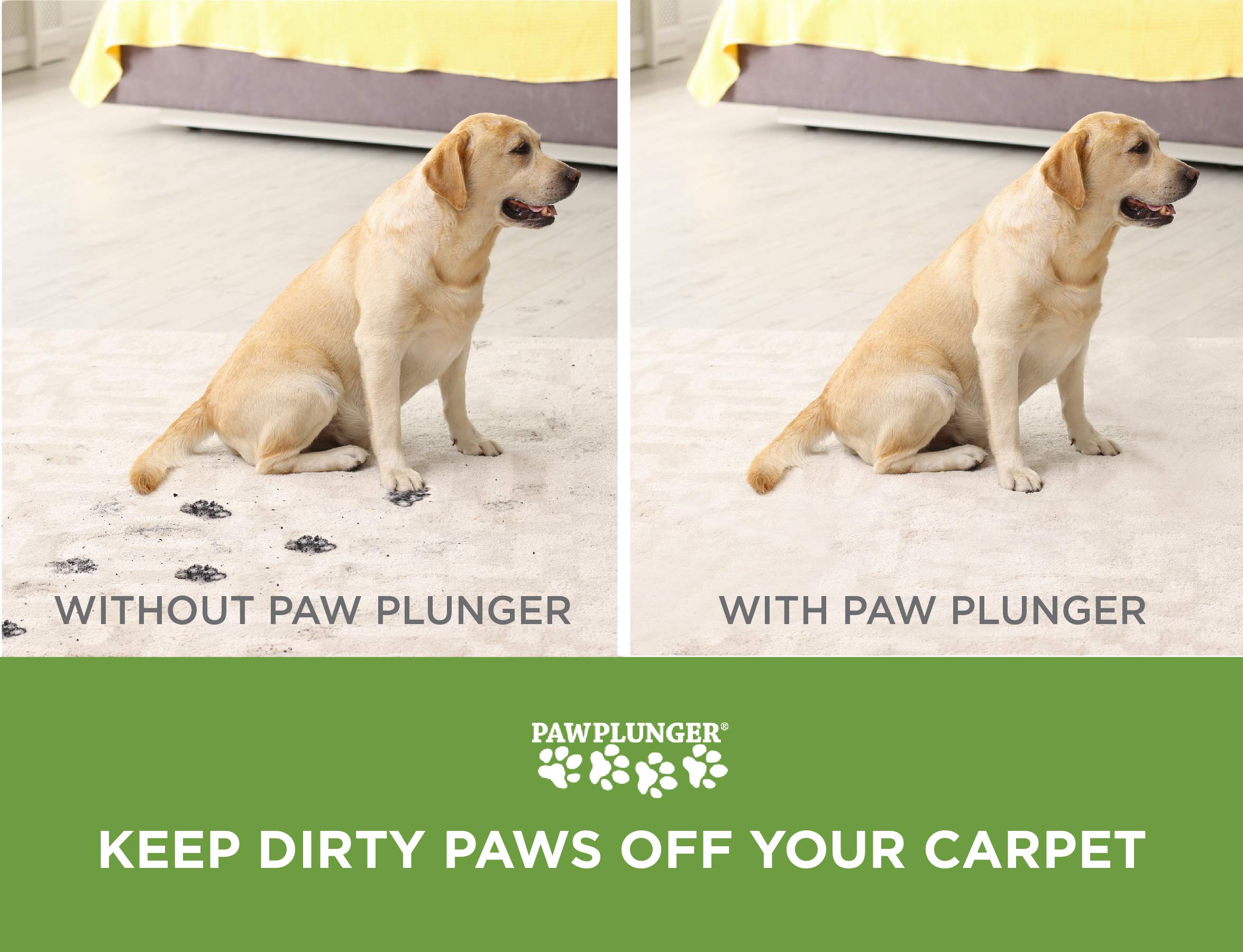Paw Plunger - Dog Paw Cleaner - Dog And Puppy Essentials - Portable Dirty Paw Washer - Ideal For Medium Dogs - Black