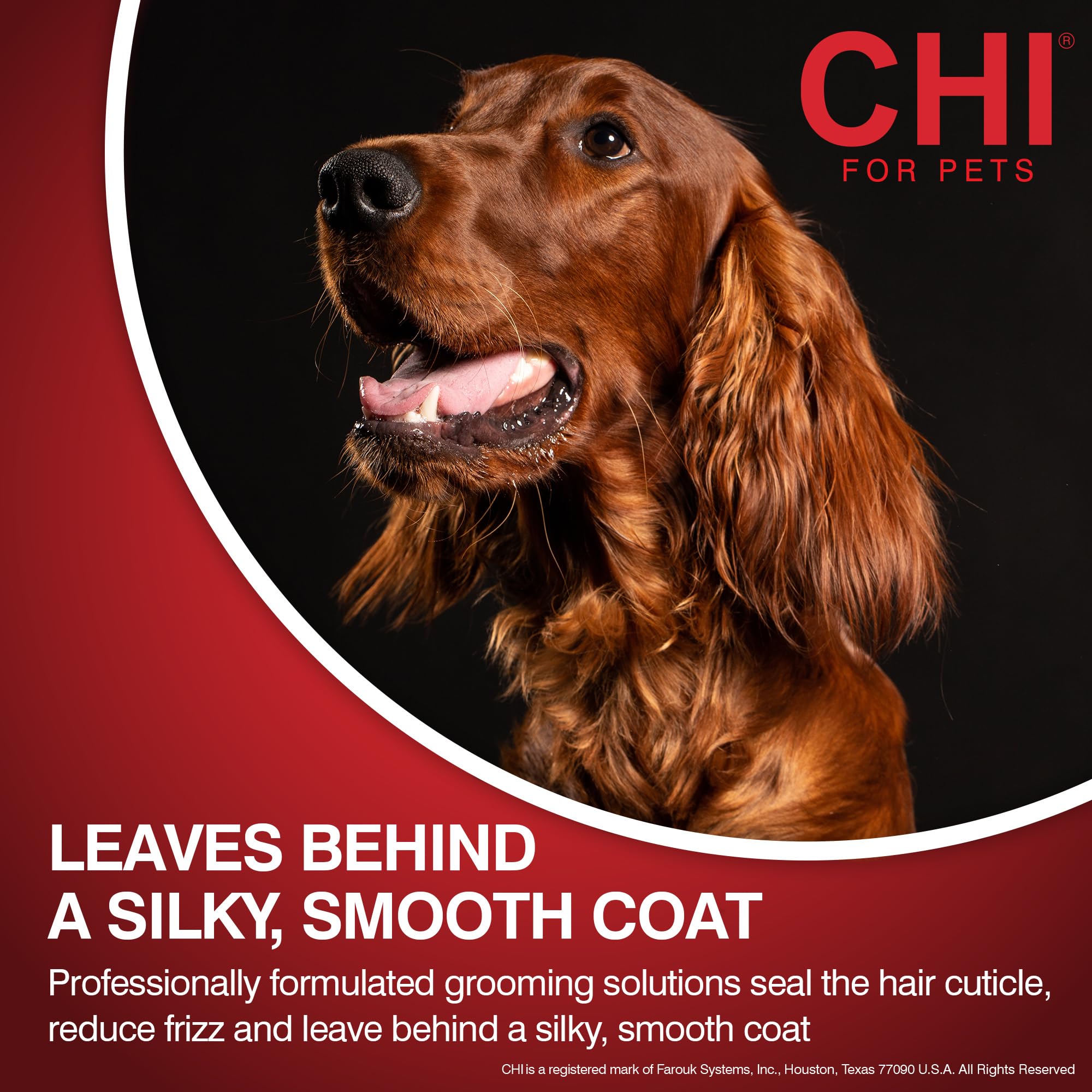 CHI for Dogs Shed Control Shampoo for Dogs, 16 Ounces | Best Anti-Shed Dog Shampoo | Sulfate and Paraben Free, pH Balanced for D
