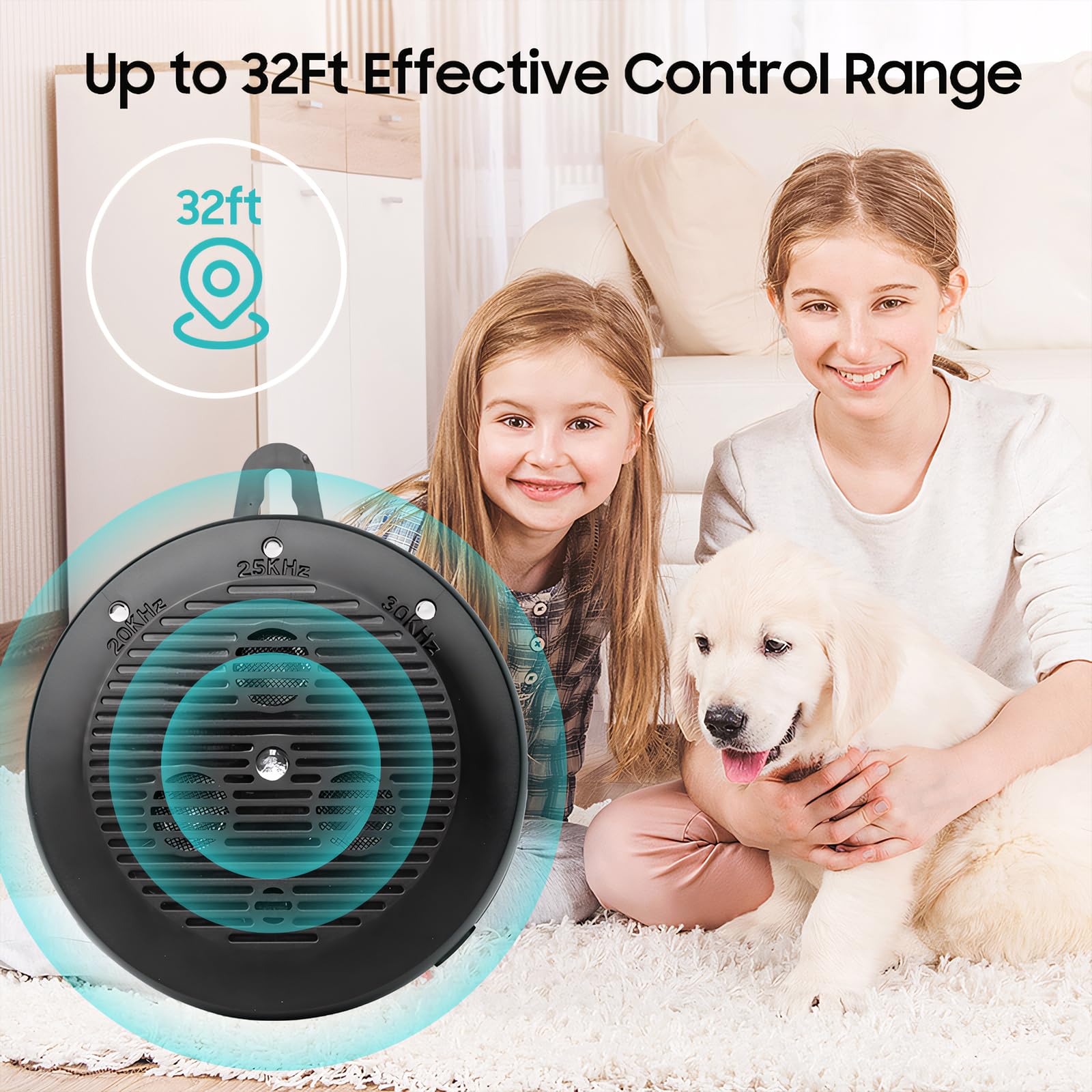 Xurraizhh Anti Barking Device - Rechargeable Ultrasonic Bark Box with 3 Levels, Black, Model YX001 for Indoor & Outdoor Dogs