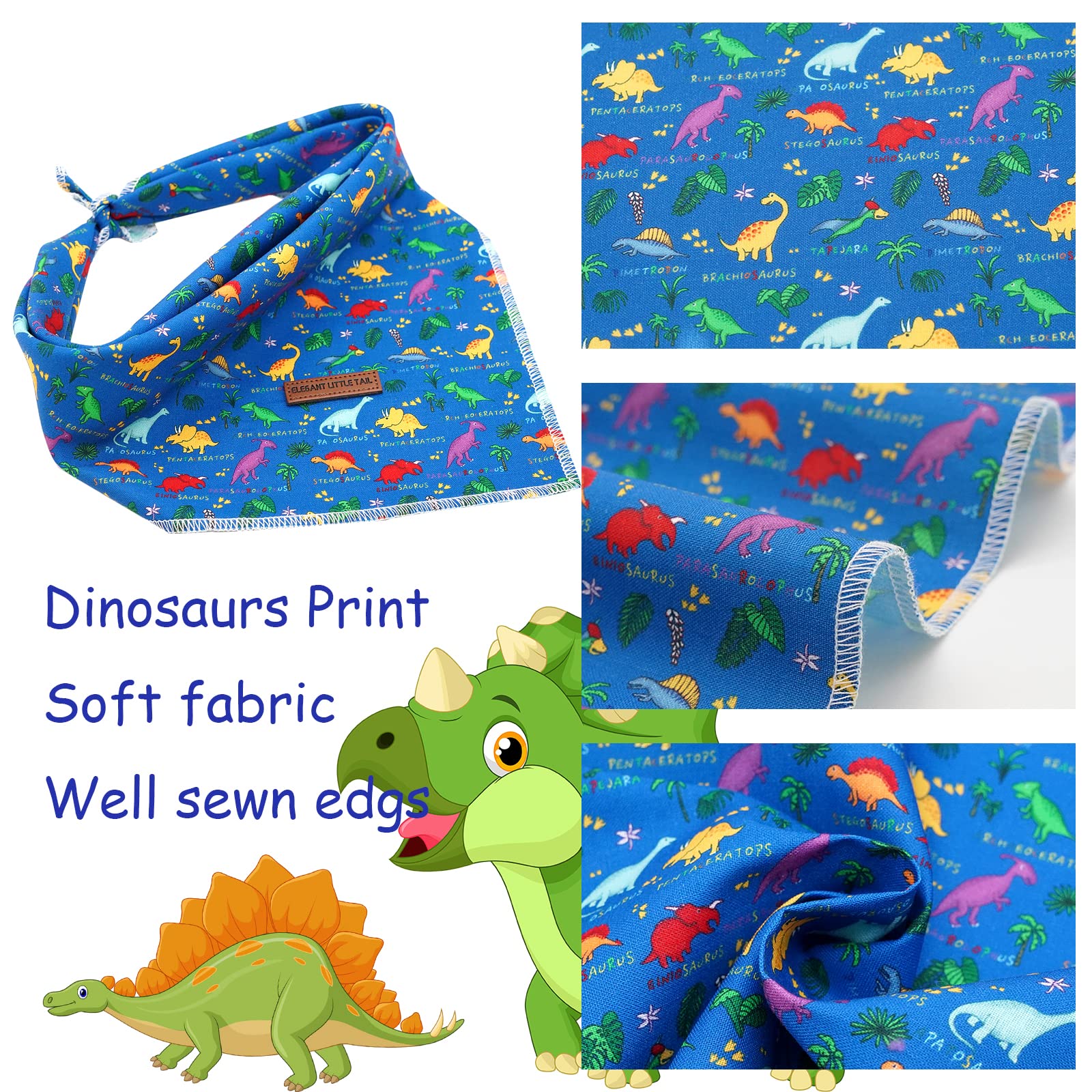 Elegant Little Tail Bandana - Premium, Washable Dog Scarf, Adjustable For Medium/Large Dogs