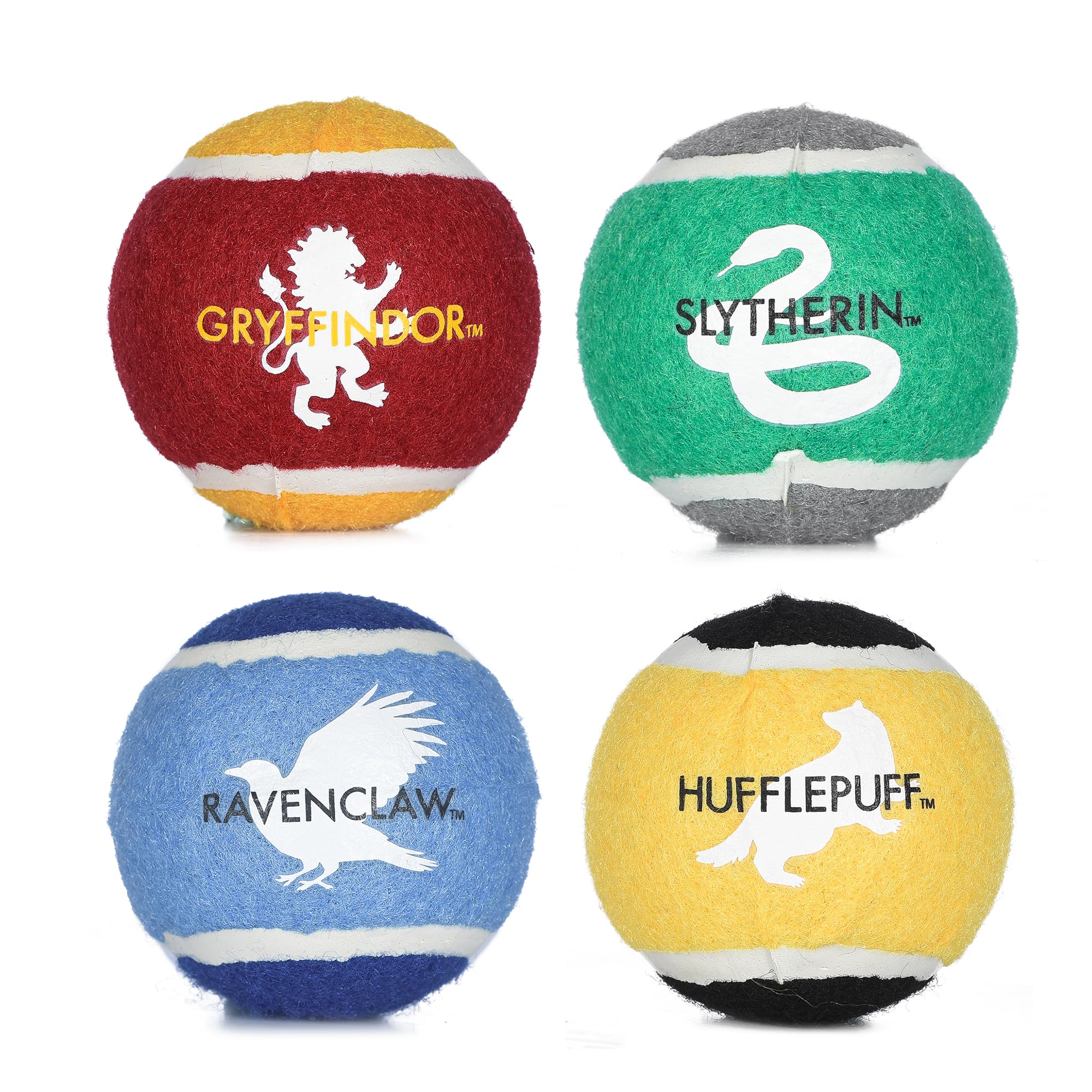 Harry Potter: 4PK Hogwarts Pride Pet Tennis Balls - 2.5''
