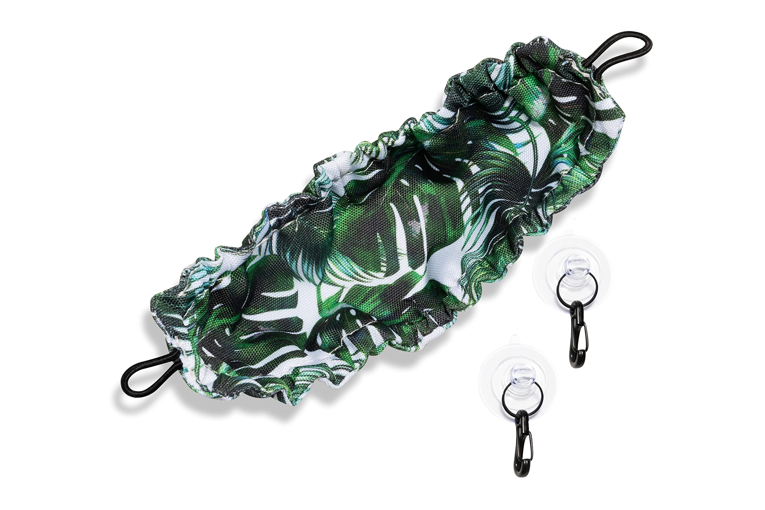 Generic Crested Gecko Tank Accessories - Reptile Hammock, 100% Polyester, 7.5"x2", Tie Dye with Suction Cups